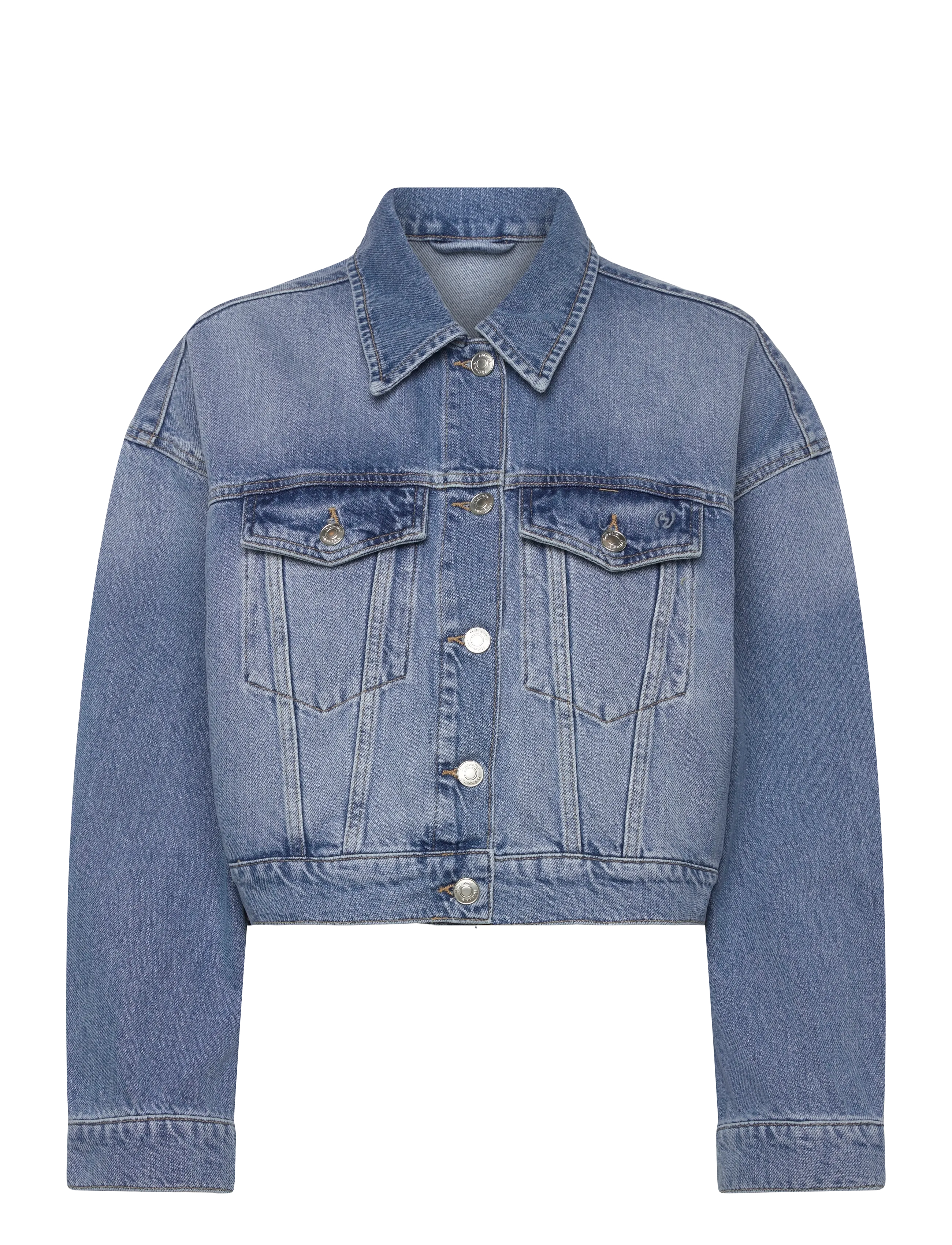 HOLZWEILER W Cropped Denim Jacket - Clothing - LT. BLUE / blue