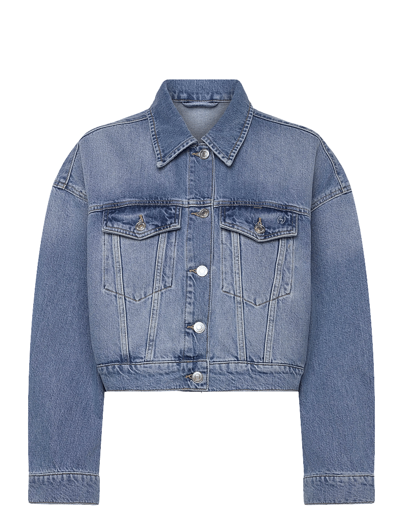 HOLZWEILER - W Cropped Denim Jacket - spring jackets - lt. blue - 0