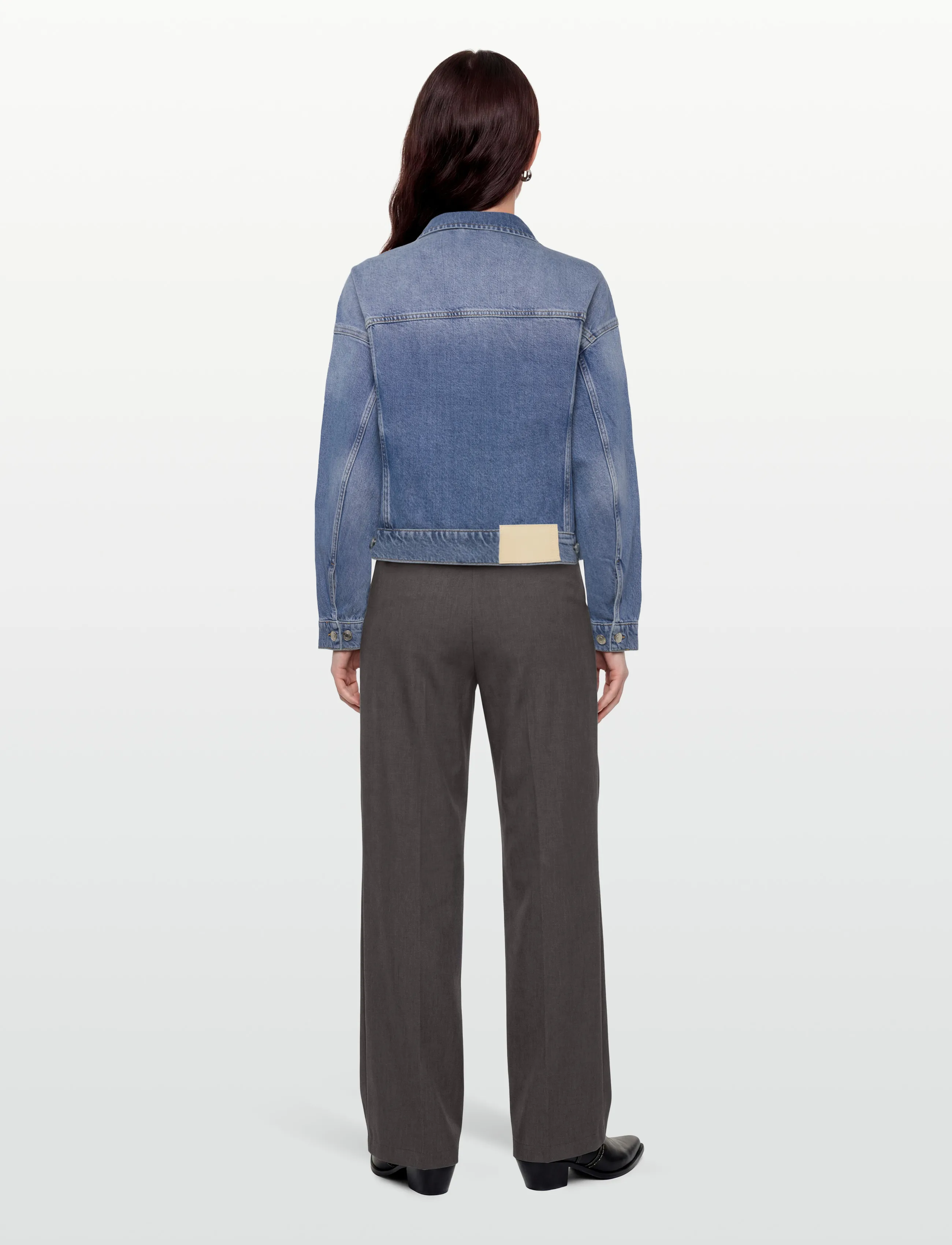 HOLZWEILER - W Cropped Denim Jacket - spring jackets - lt. blue - 4