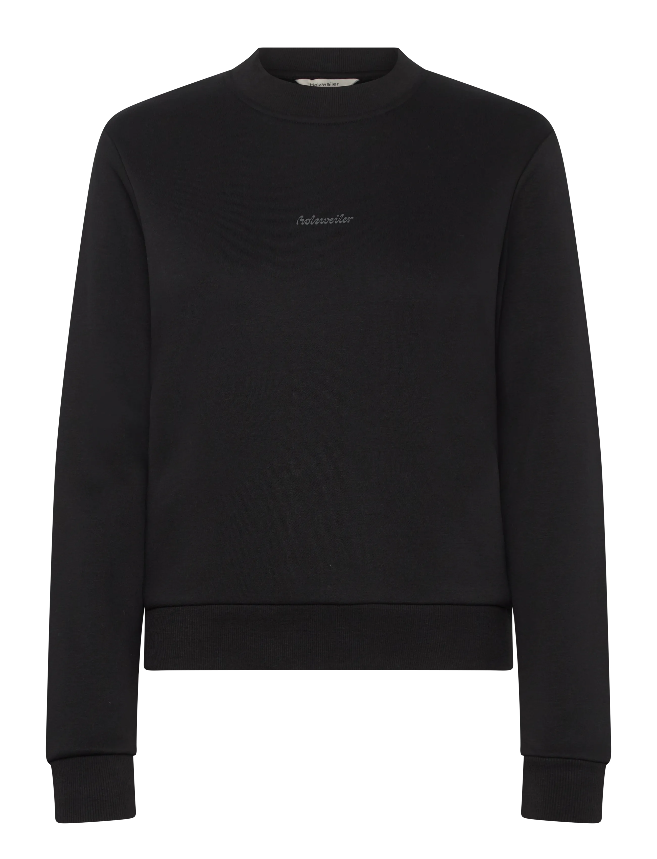 HOLZWEILER W Regular Crew - Clothing - BLACK / black