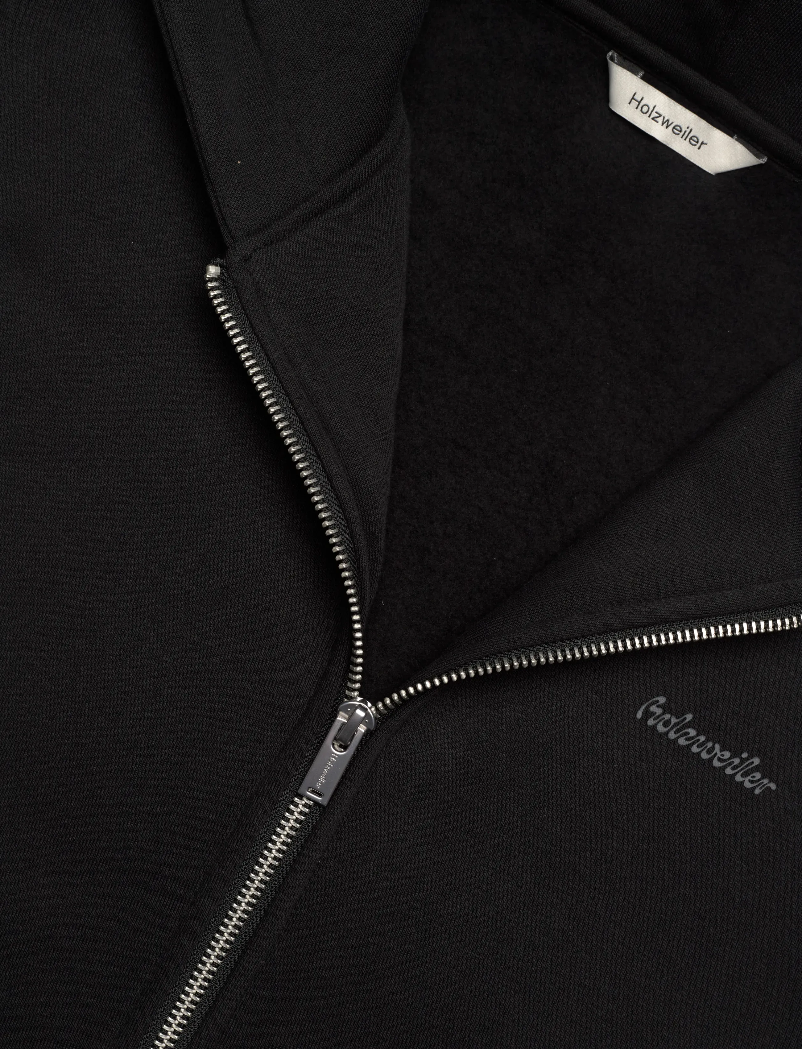 HOLZWEILER - W Regular Zip Hoodie - kapuutsiga dressipluusid - black - 2