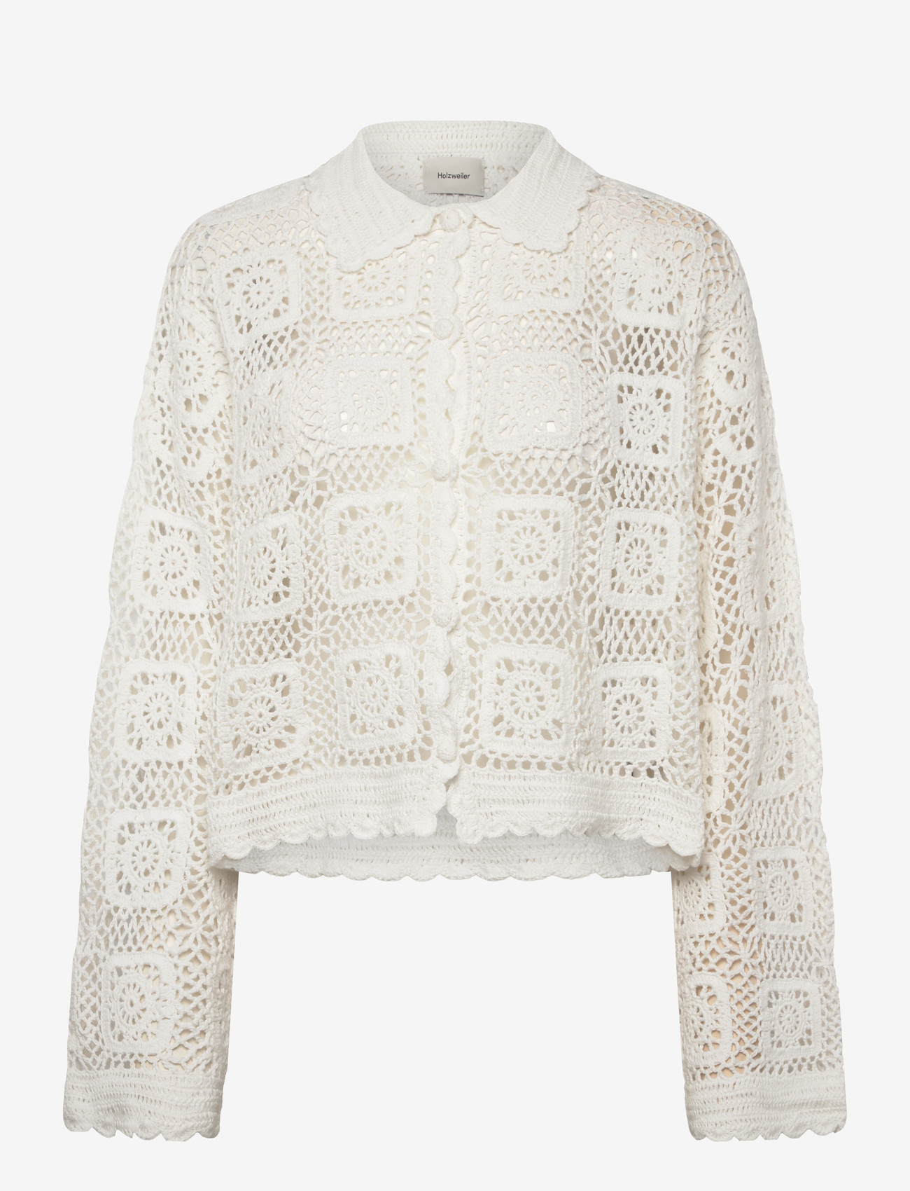 HOLZWEILER - Rosie Crochet Cardigan - kardiganid - white - 0