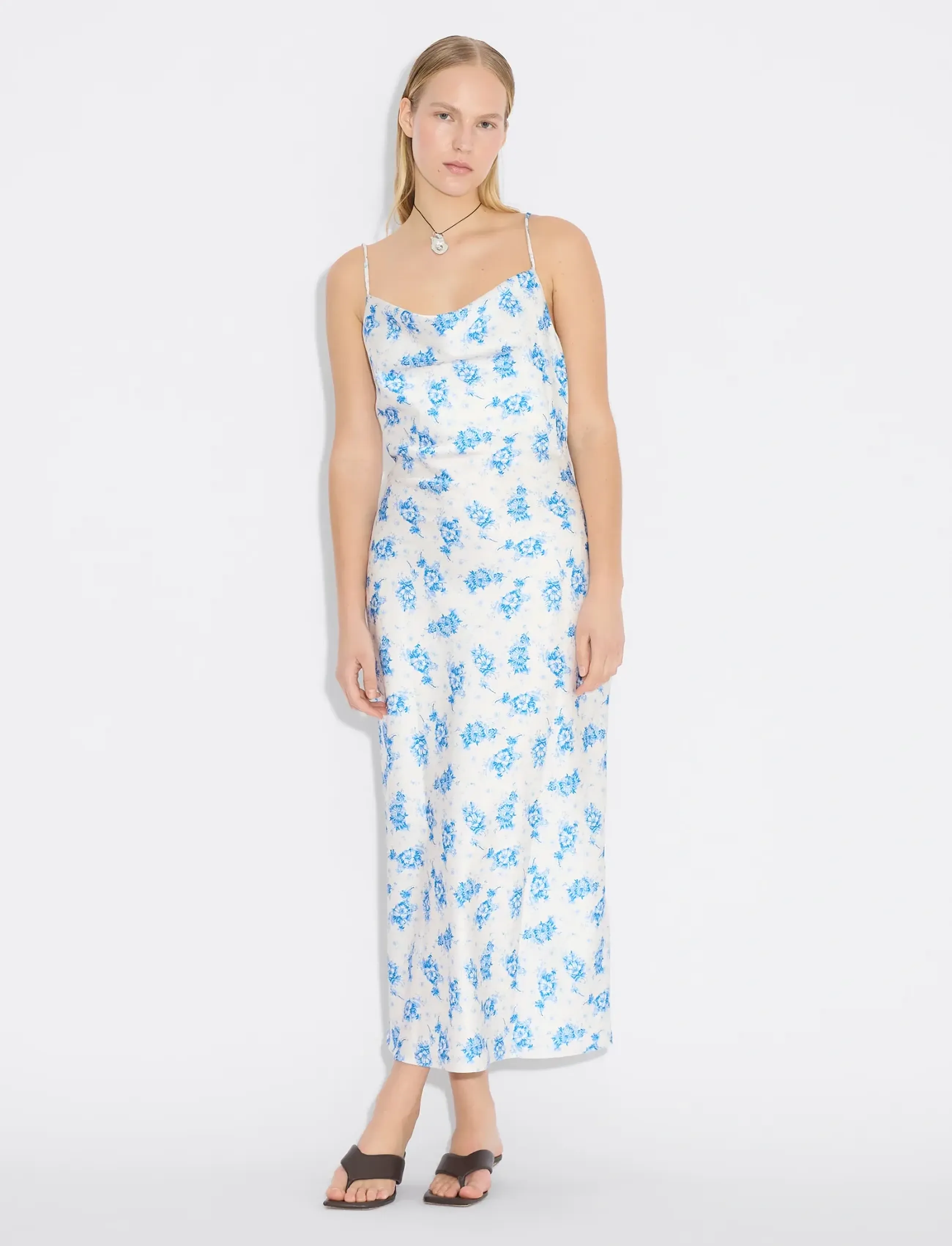 HOLZWEILER Eila Print Dress - HOLZWEILER - ECRU MIX / blue
