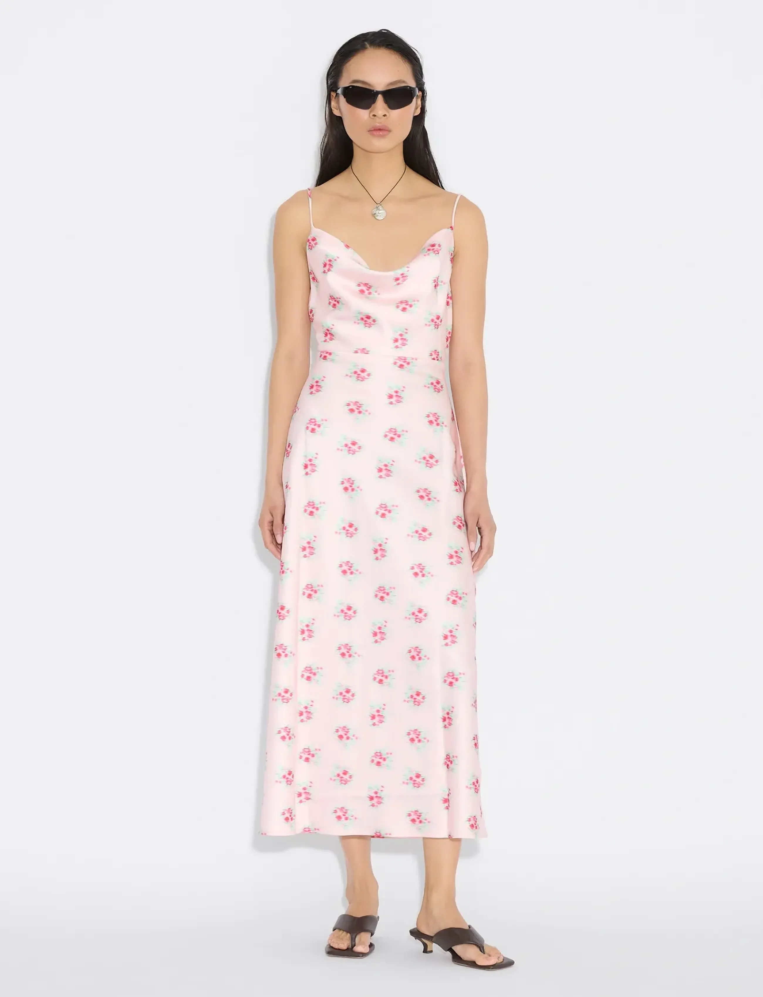 HOLZWEILER Eila Print Dress - Sommerkleider - LT. PINK MIX / pink/rose