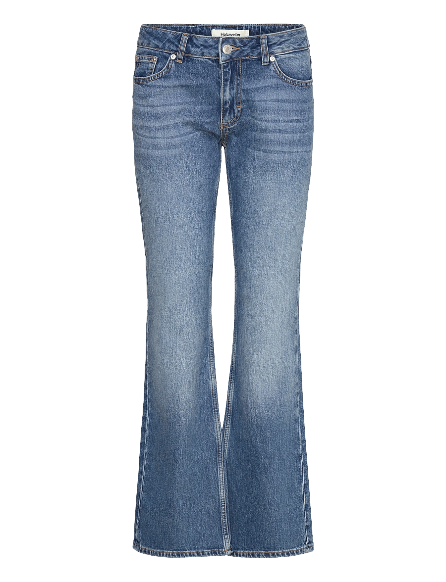 HOLZWEILER - W Low Jeans - utsvängda jeans - mid blue - 0