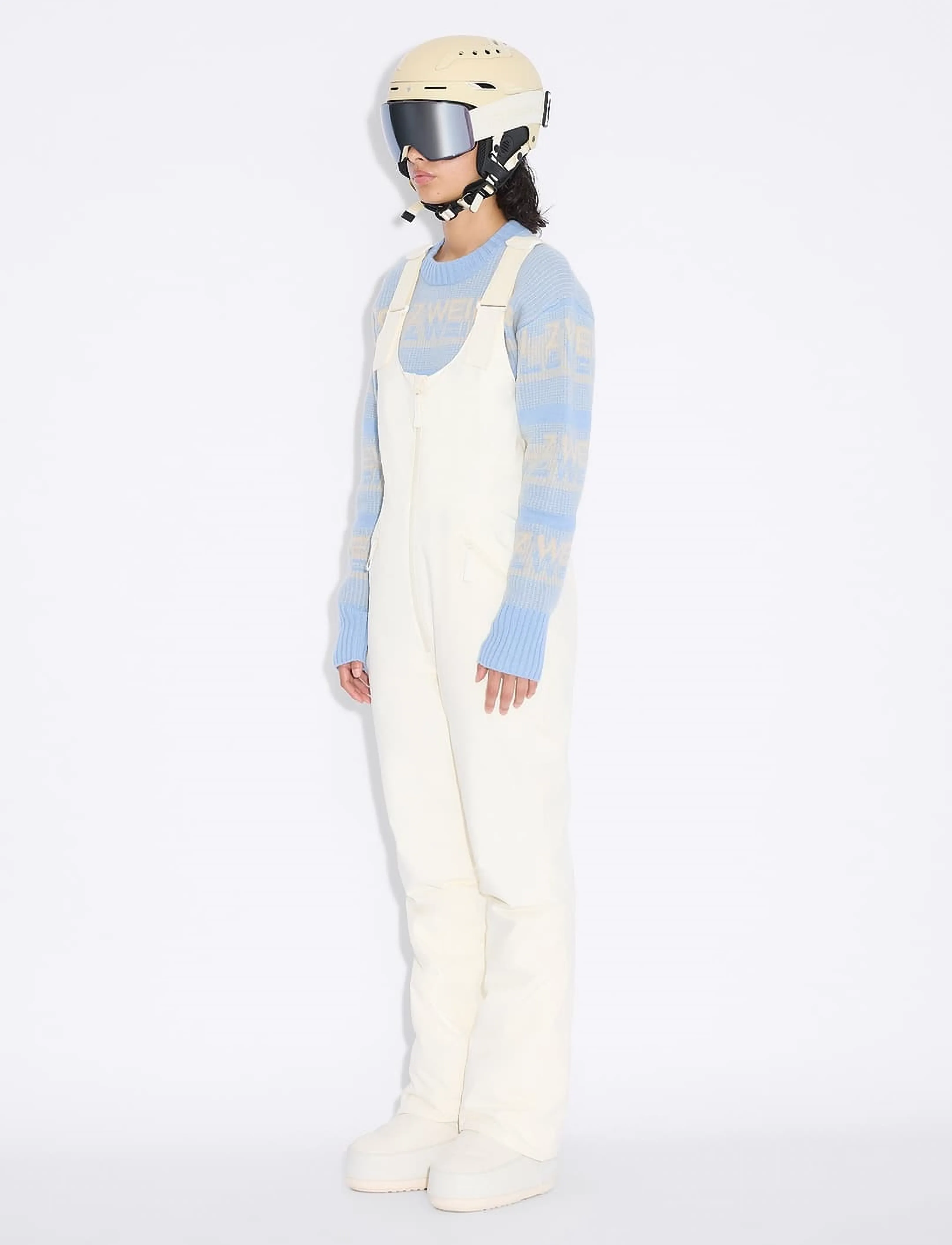 HOLZWEILER - W Tryvann Bib Trousers - ecru - 0