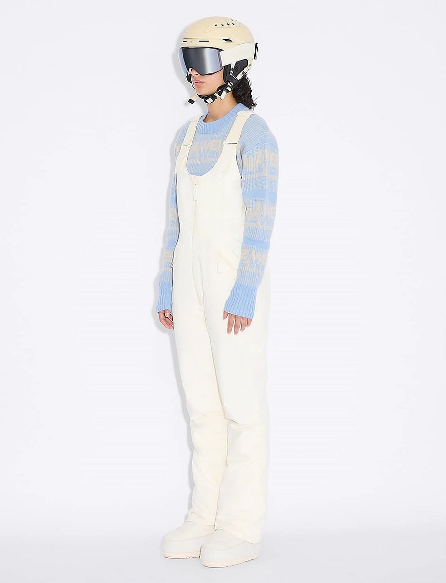 HOLZWEILER - W Tryvann Bib Trousers - skidkläder - ecru - 0