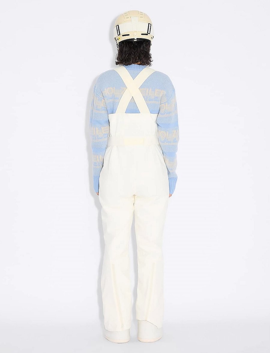 HOLZWEILER - W Tryvann Bib Trousers - skidkläder - ecru - 2