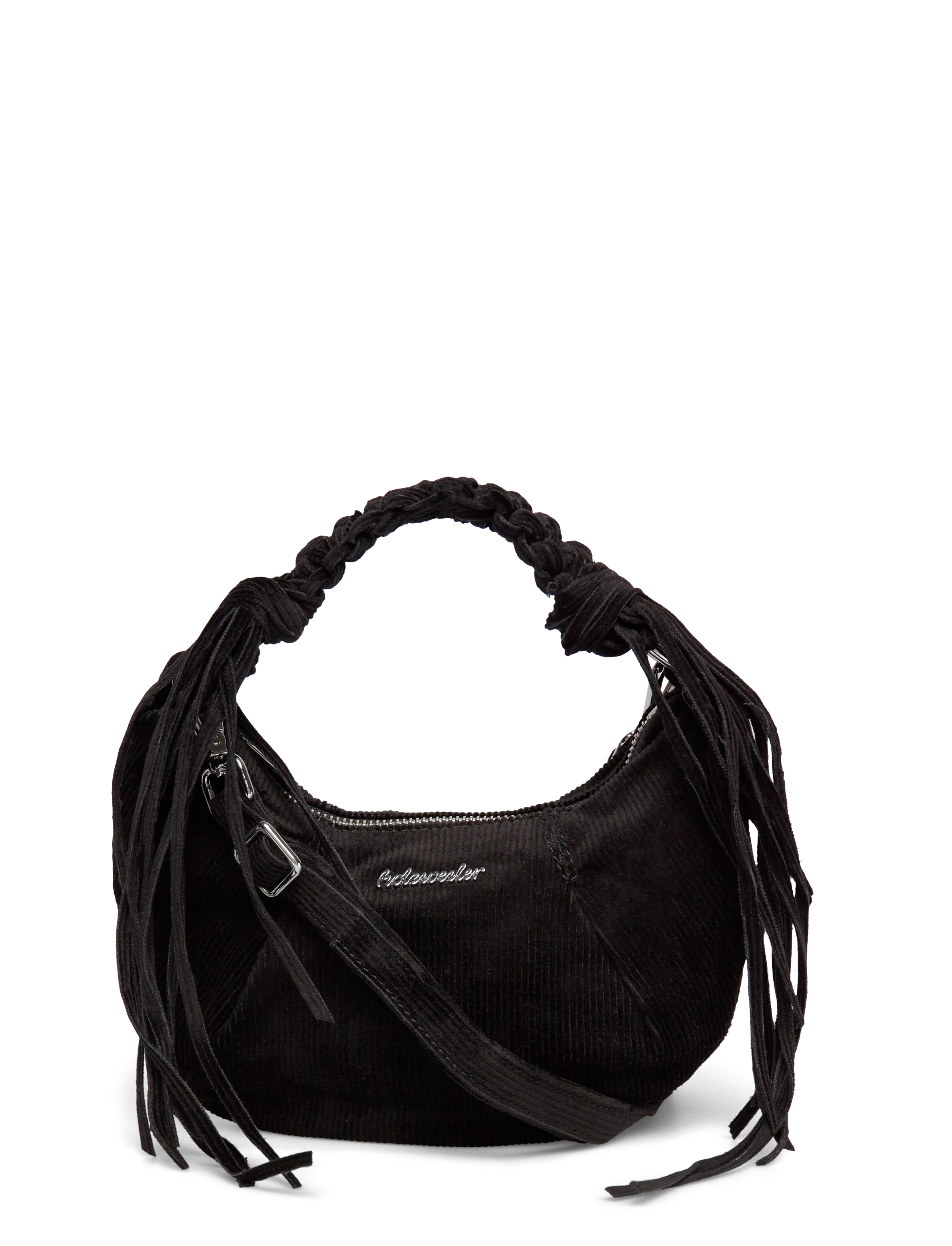 HOLZWEILER Cocoon Corduroy Micro Bag - Håndtasker - BLACK / black