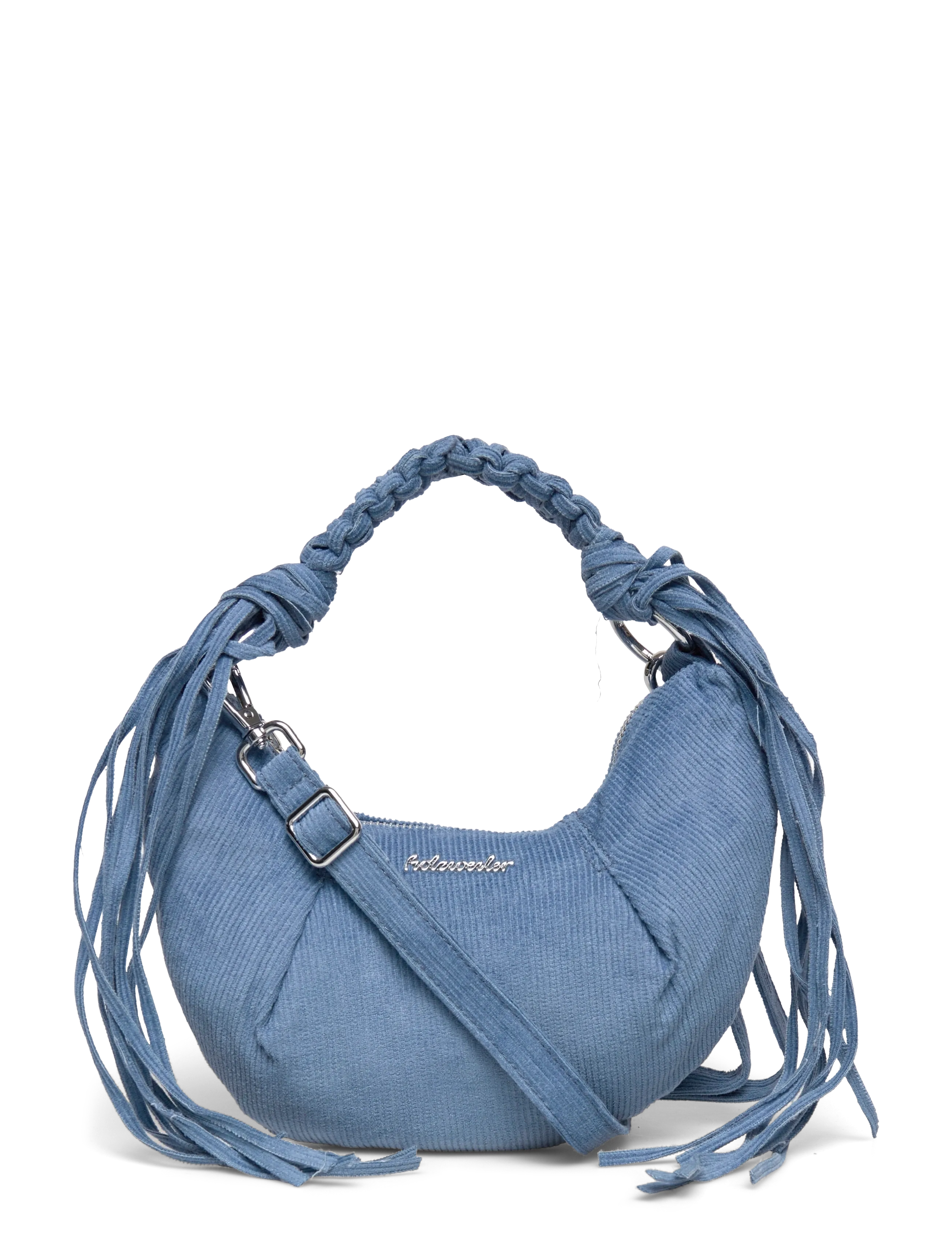 HOLZWEILER Cocoon Kordsamt Micro Tasche Blau - One Size - Damen