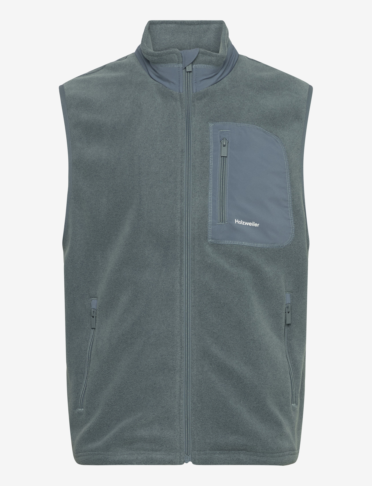HOLZWEILER - Regular Fleece Vest - vests - dusty blue - 1
