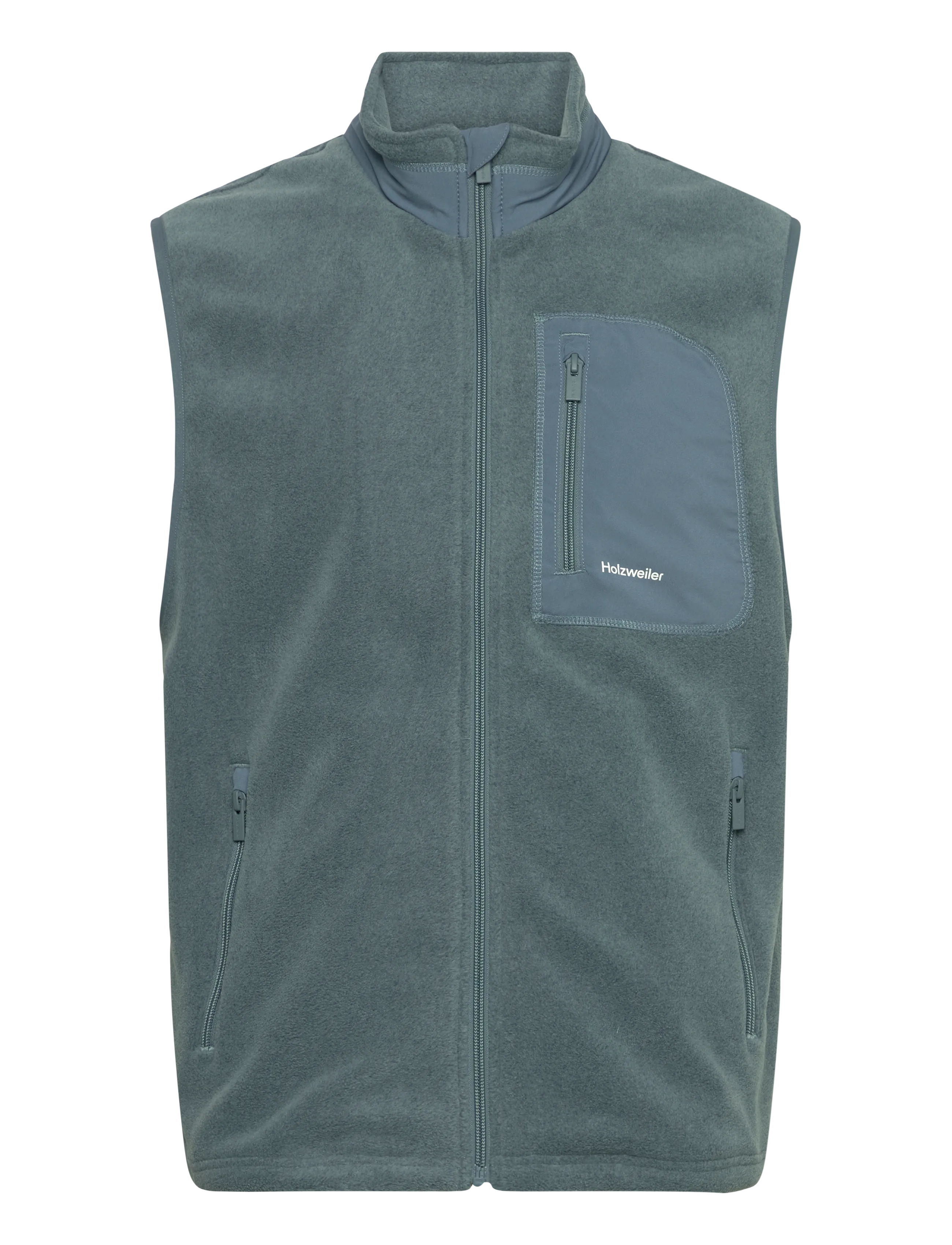 HOLZWEILER Regular Fleece Vest - Kleidung - DUSTY BLUE / blue