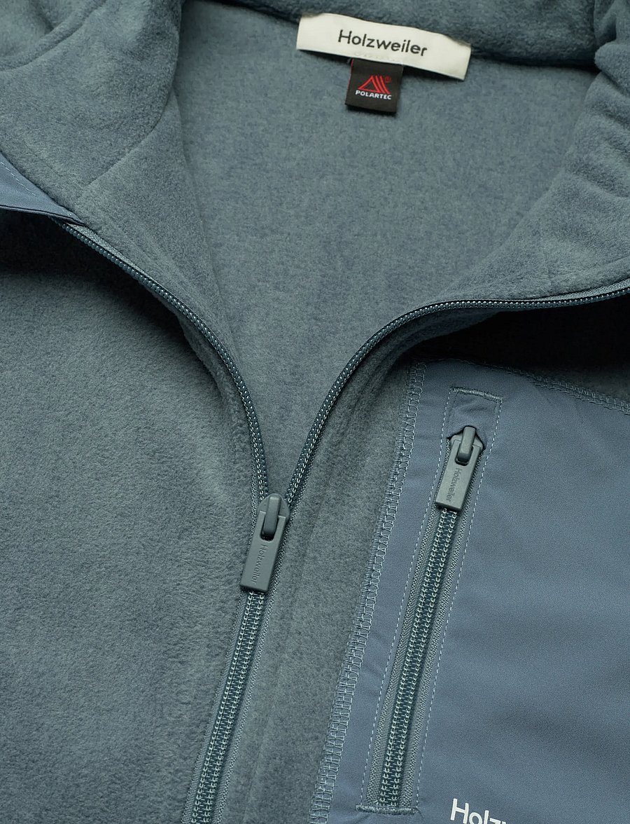HOLZWEILER - Regular Fleece Vest - vestes - dusty blue - 3