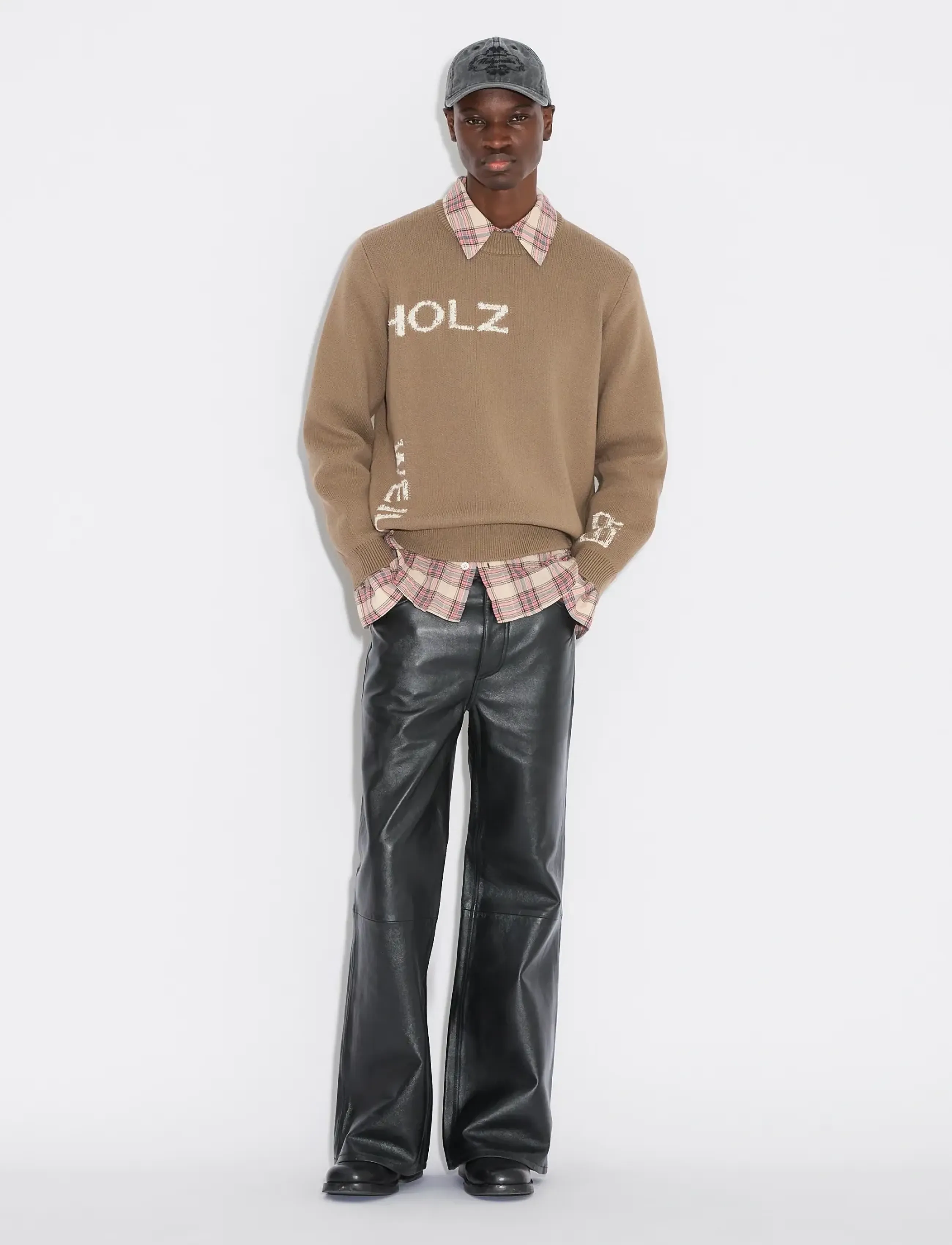 HOLZWEILER Haza Summer Logo Crew, Mænd, Rundhals Logo Sweater, Brun, Str: M