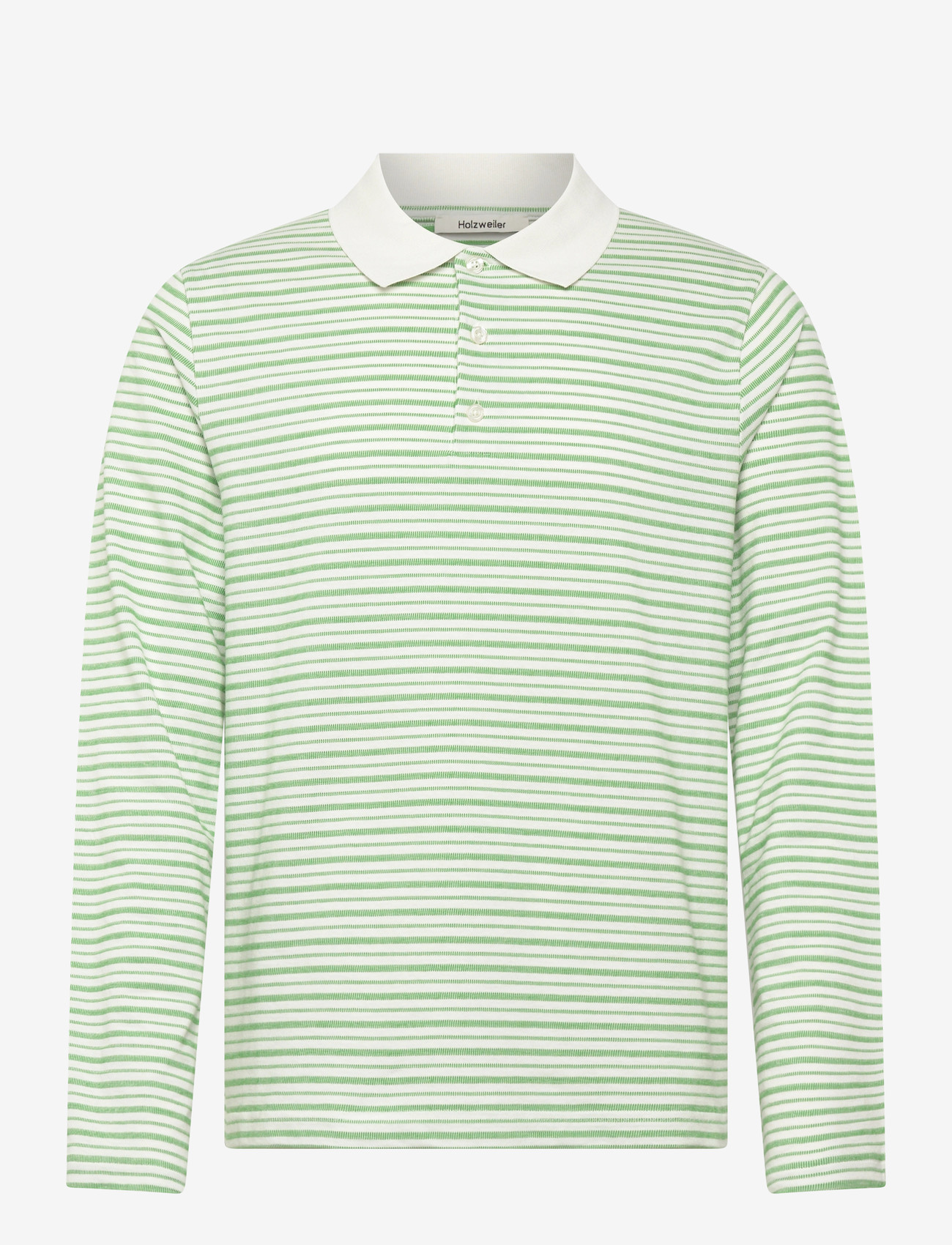 HOLZWEILER - Regular Polo - polo shirts - green stripe - 1