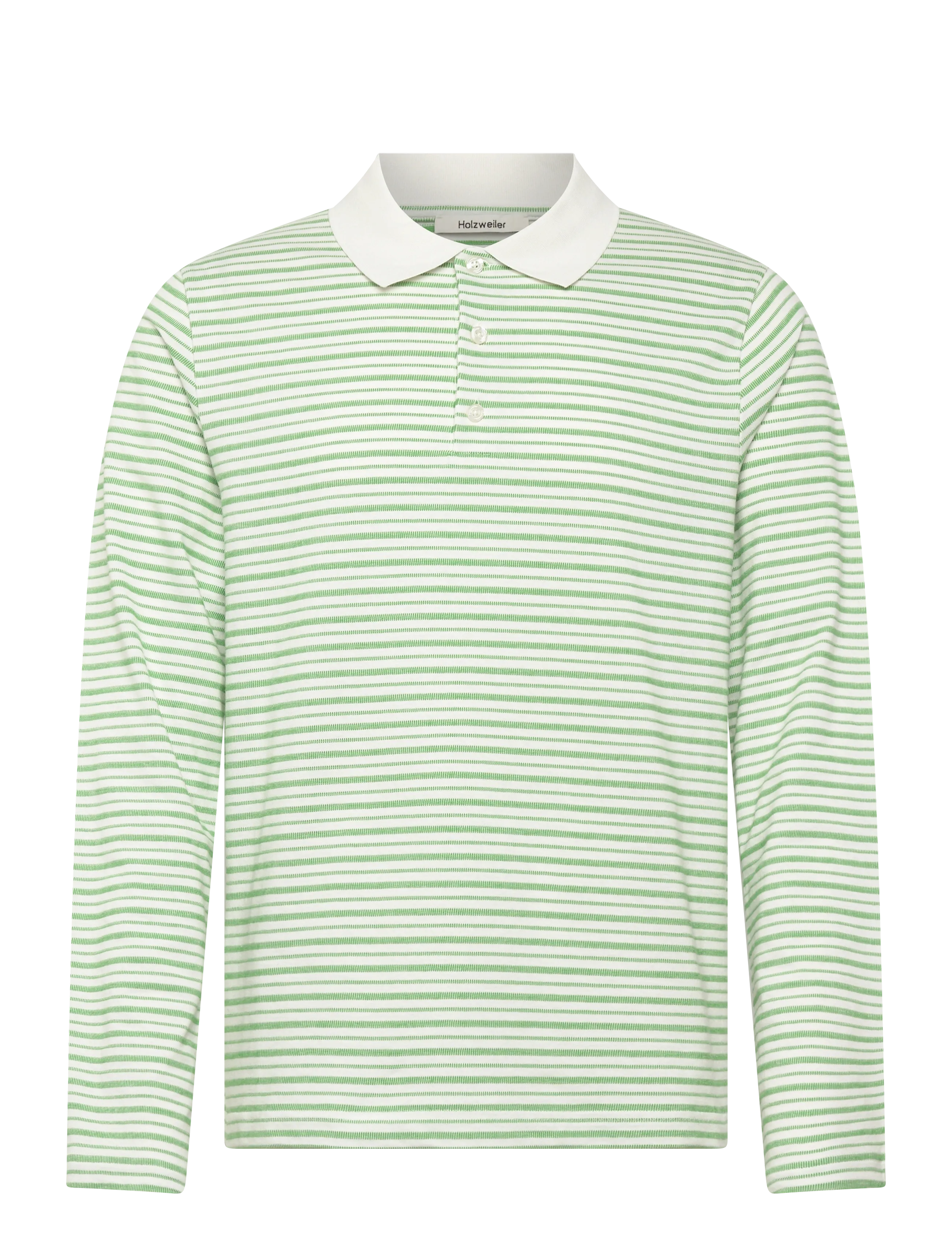 HOLZWEILER Regular Polo - Kleidung - GREEN STRIPE / green