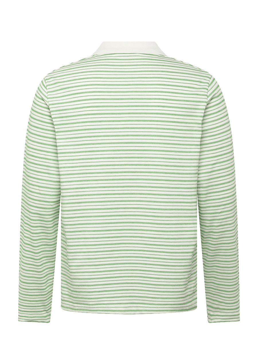 HOLZWEILER - Regular Polo - pikkade varrukatega polod - green stripe - 2
