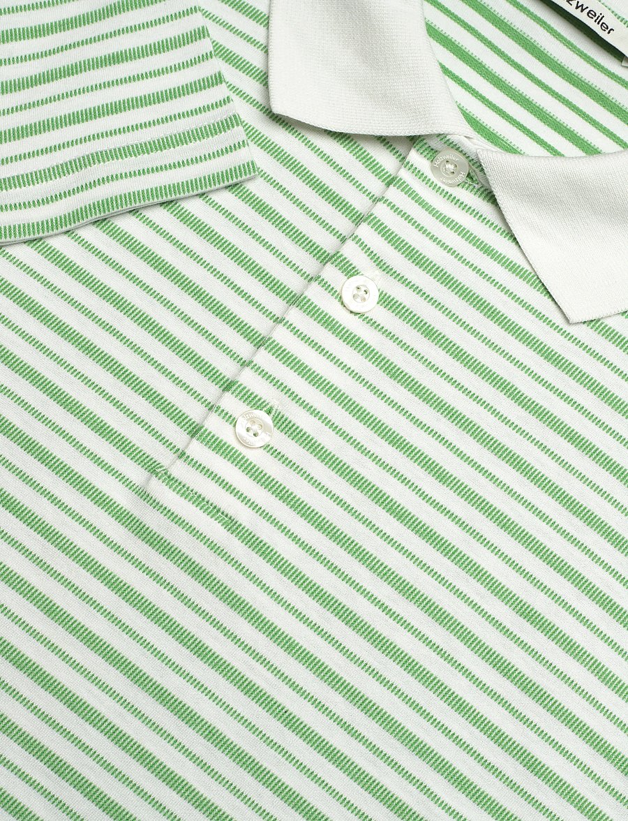 HOLZWEILER - Regular Polo - pikkade varrukatega polod - green stripe - 3