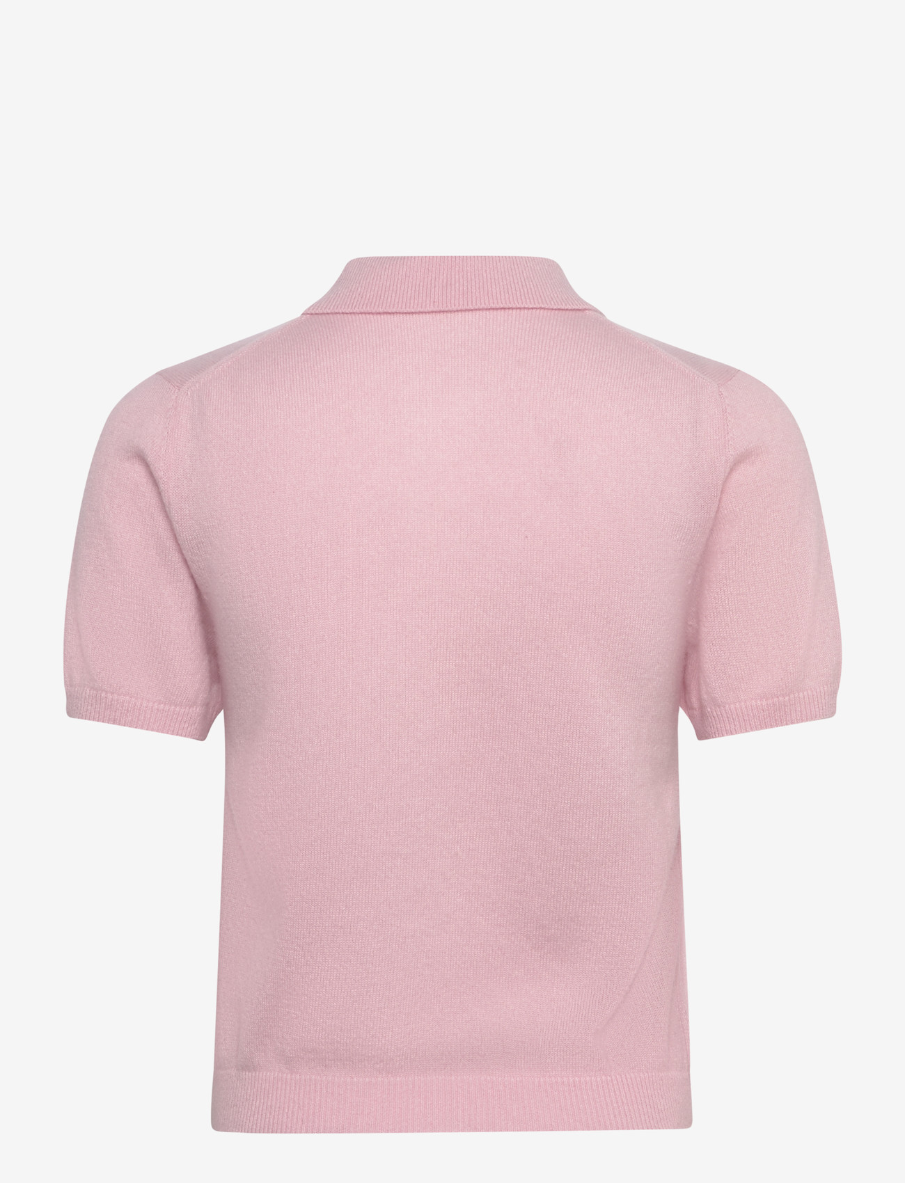 HOLZWEILER - Cashmere Short Sleeve Polo - poloskjorter - pink - 2