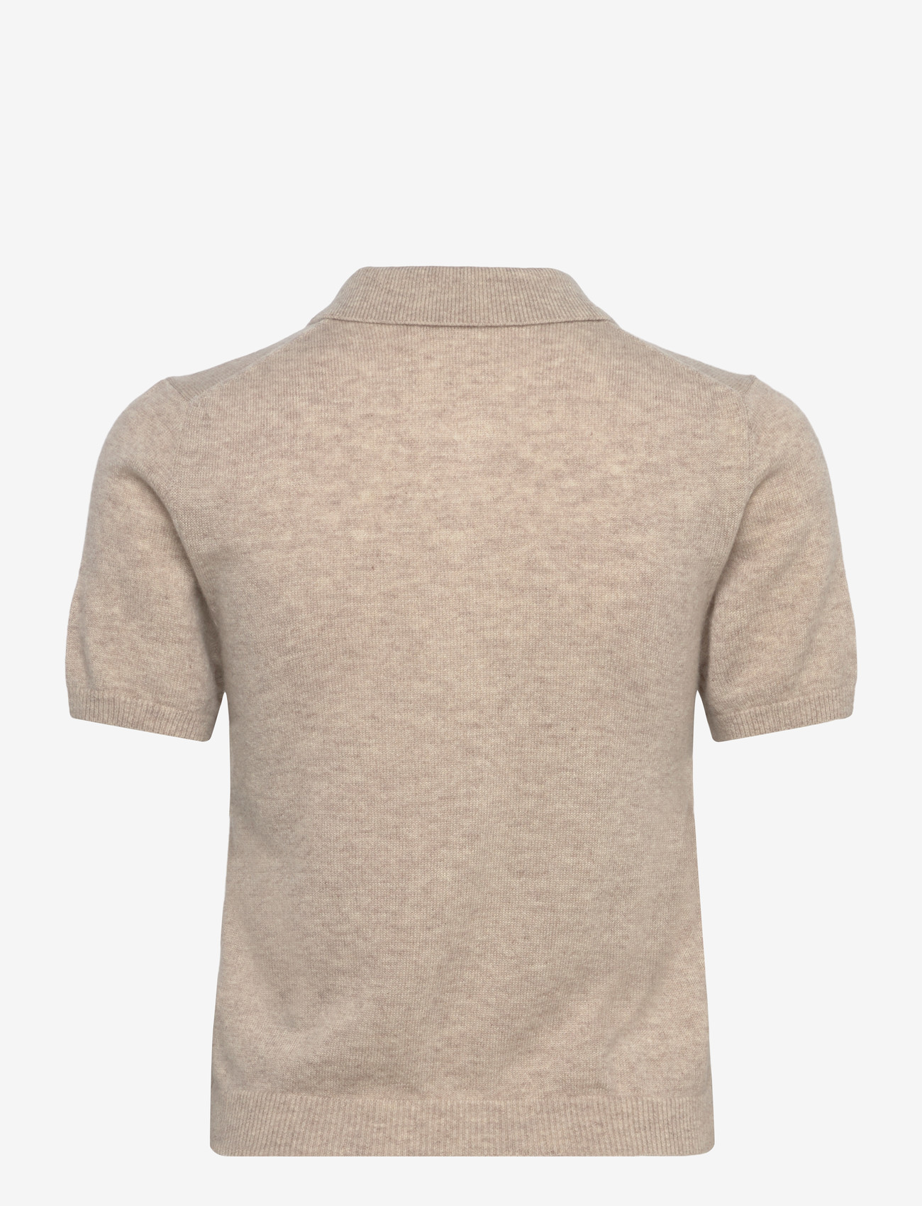 HOLZWEILER - Cashmere Short Sleeve Polo - kaschmir - sand - 2