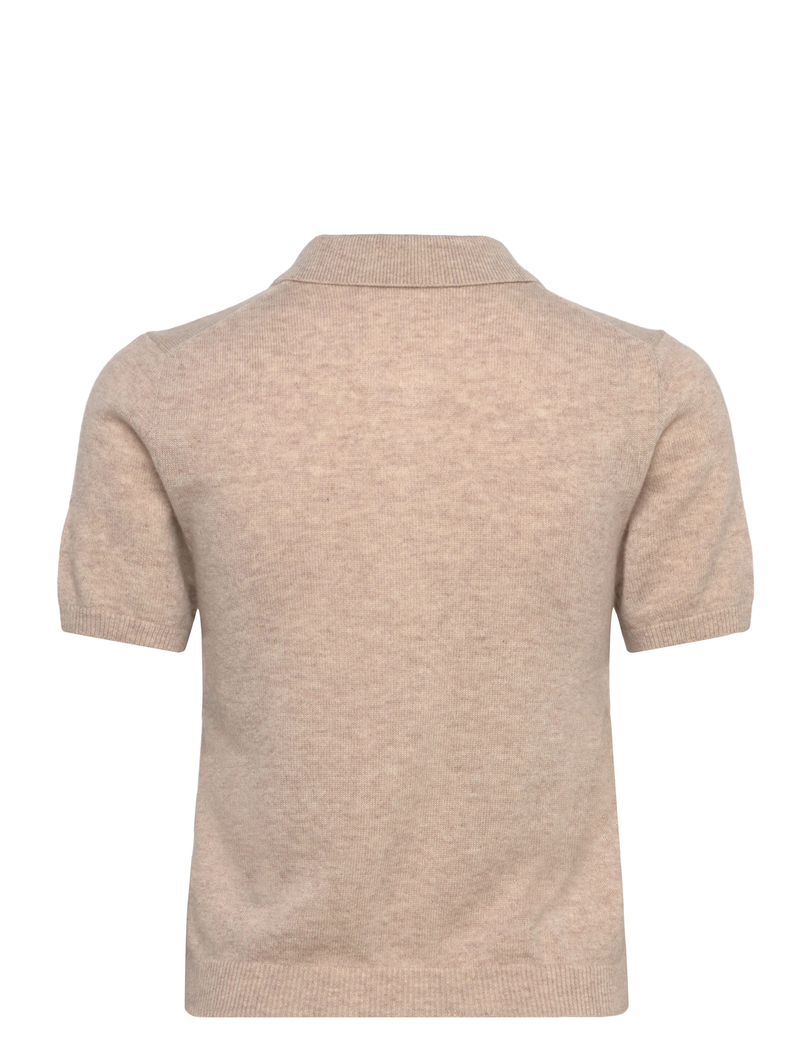 HOLZWEILER - Cashmere Short Sleeve Polo - poloskjorter - sand - 2