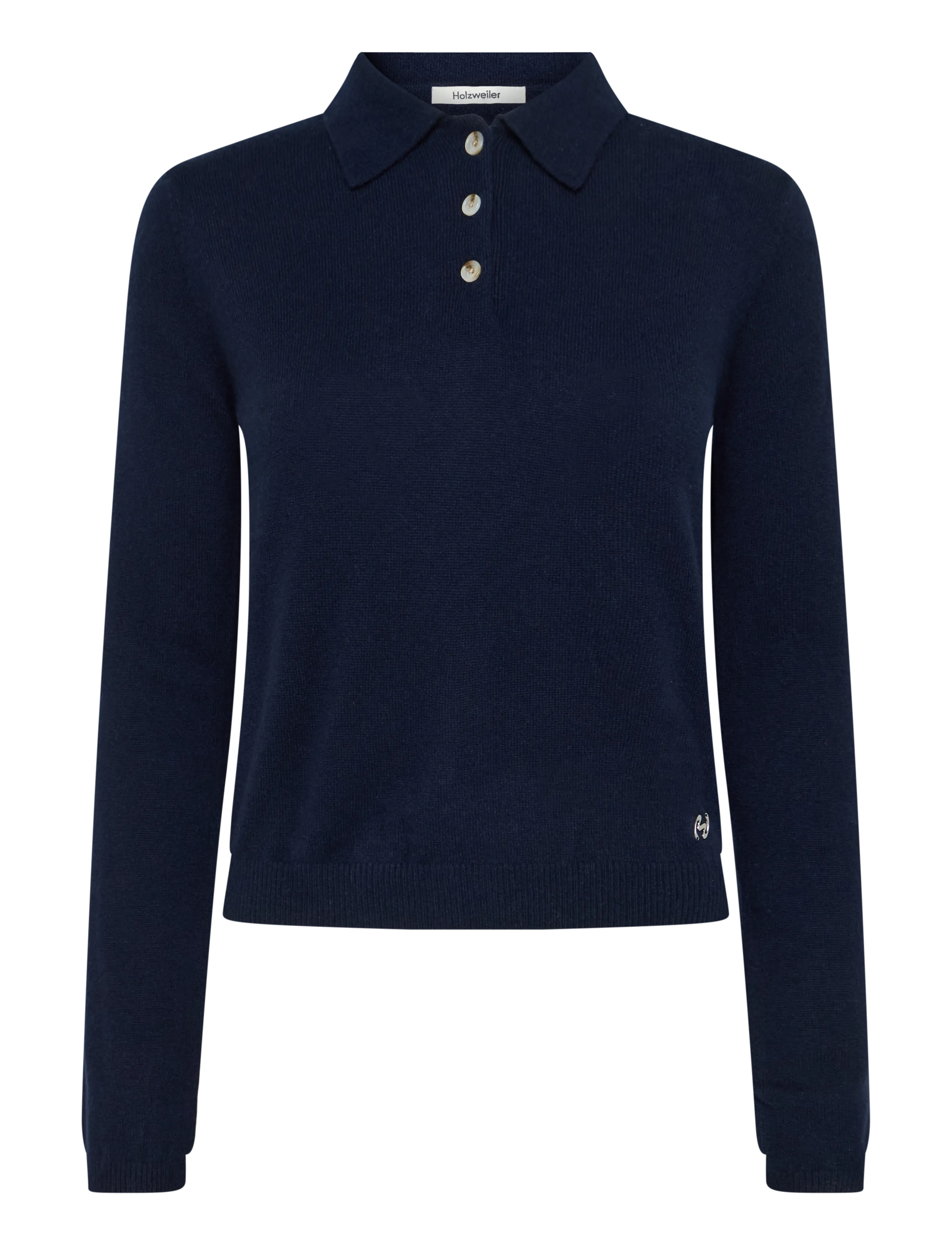 HOLZWEILER Isabella Cashmere Polo - Pullover - DK. NAVY / navy
