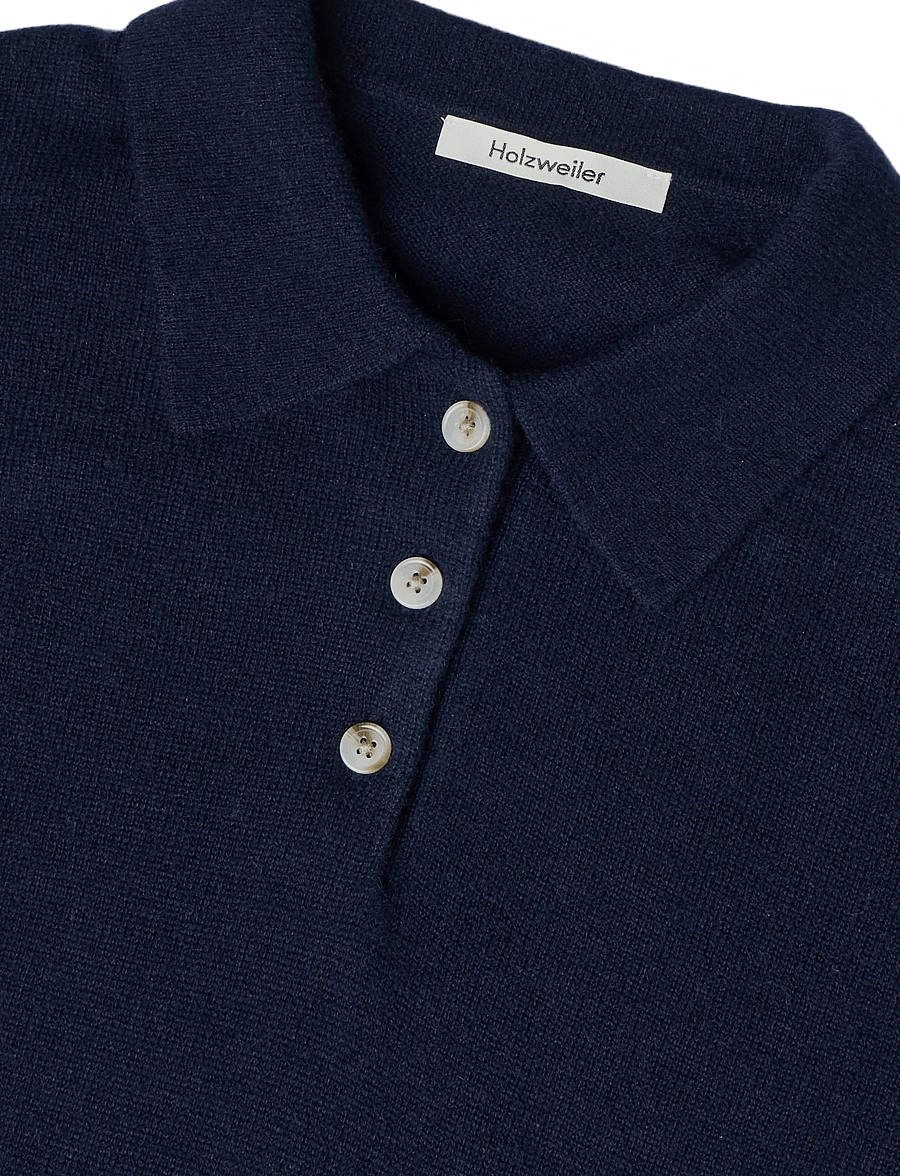 HOLZWEILER - Isabella Cashmere Polo - cashmere - dk. navy - 2