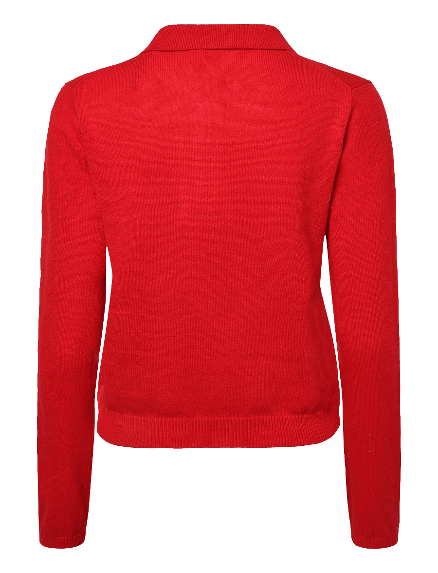 HOLZWEILER - Isabella Cashmere Polo - cashmere - red - 1