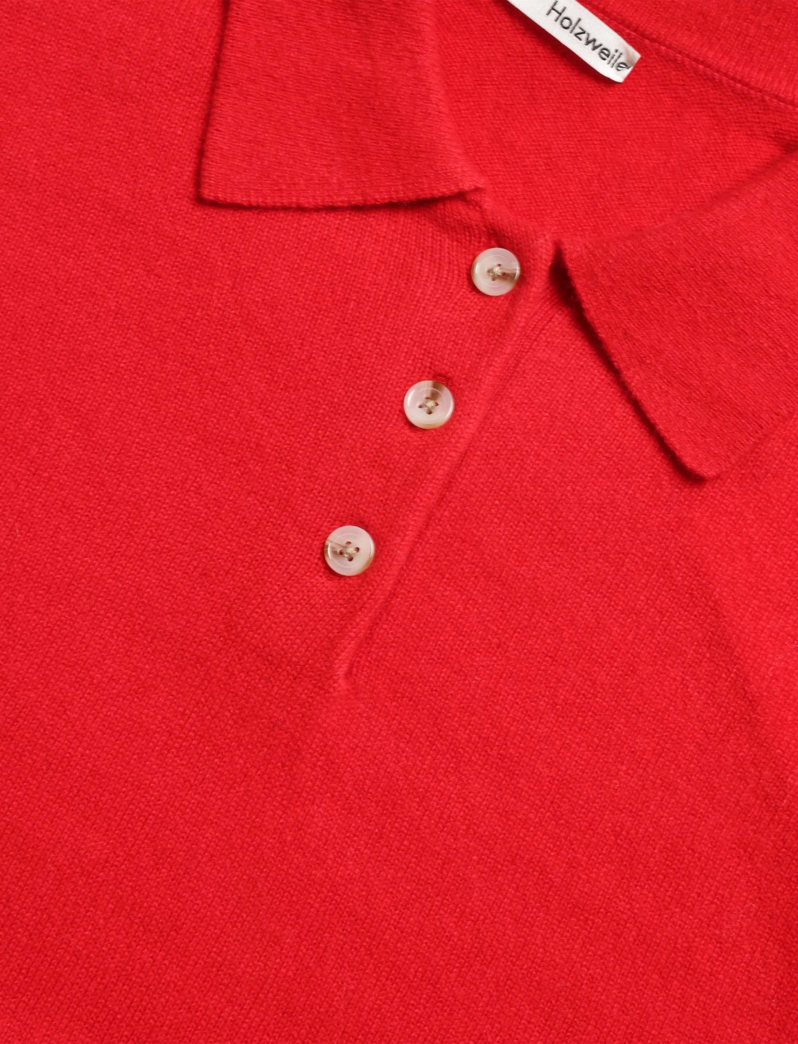 HOLZWEILER - Isabella Cashmere Polo - cashmere - red - 2