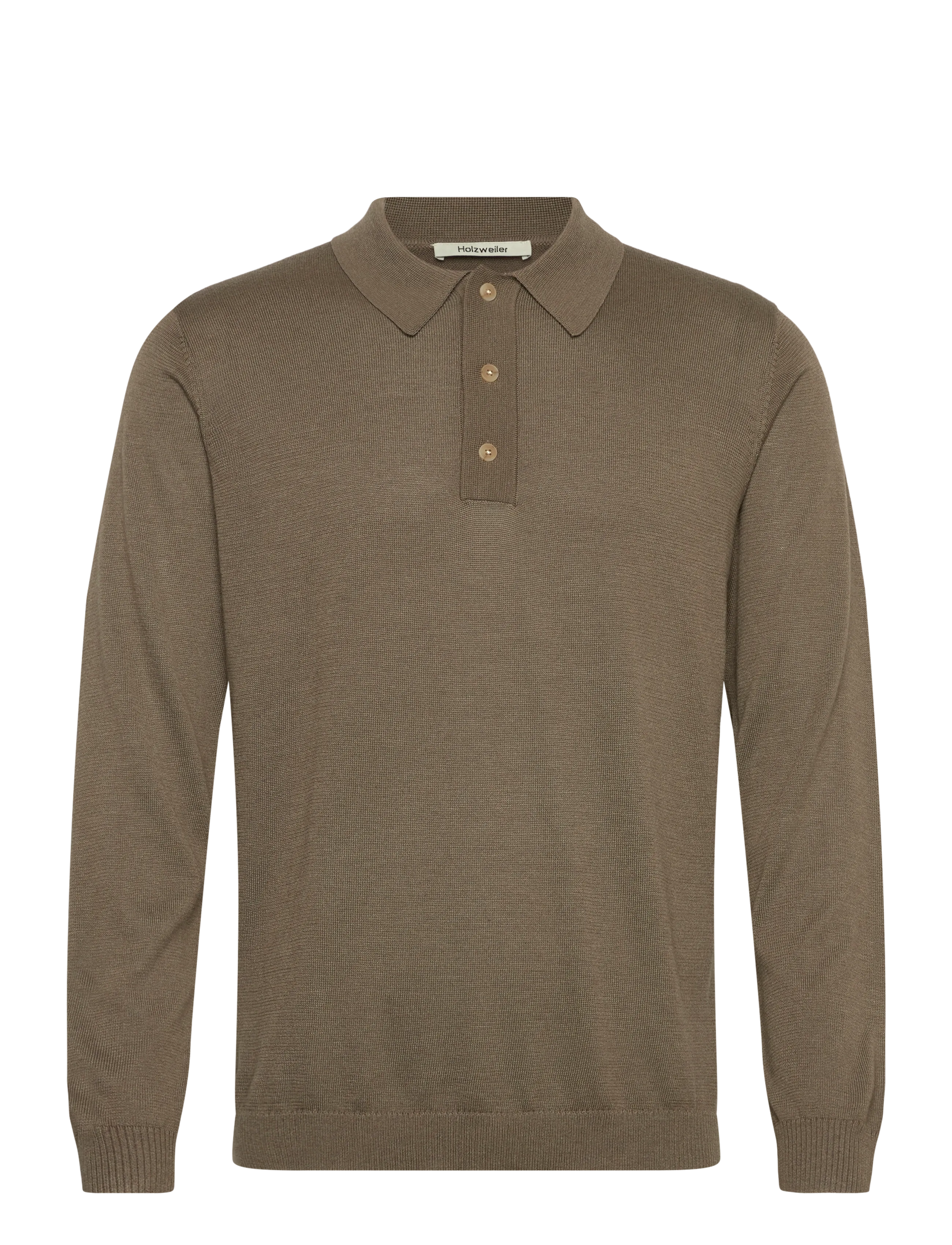 HOLZWEILER Ollie Polo - Strik - TAUPE / brown
