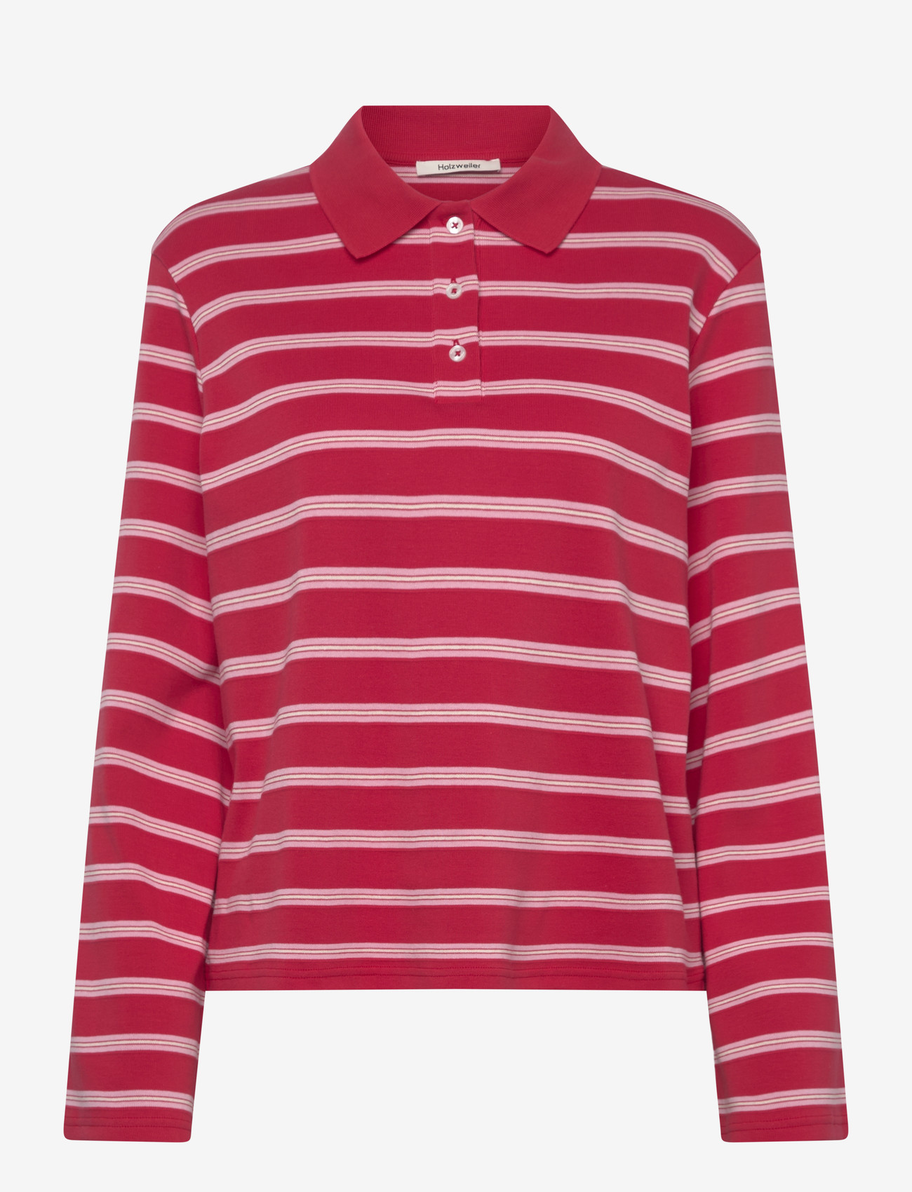 HOLZWEILER - Sunny Polo - t-shirts & tops - red stripe - 1