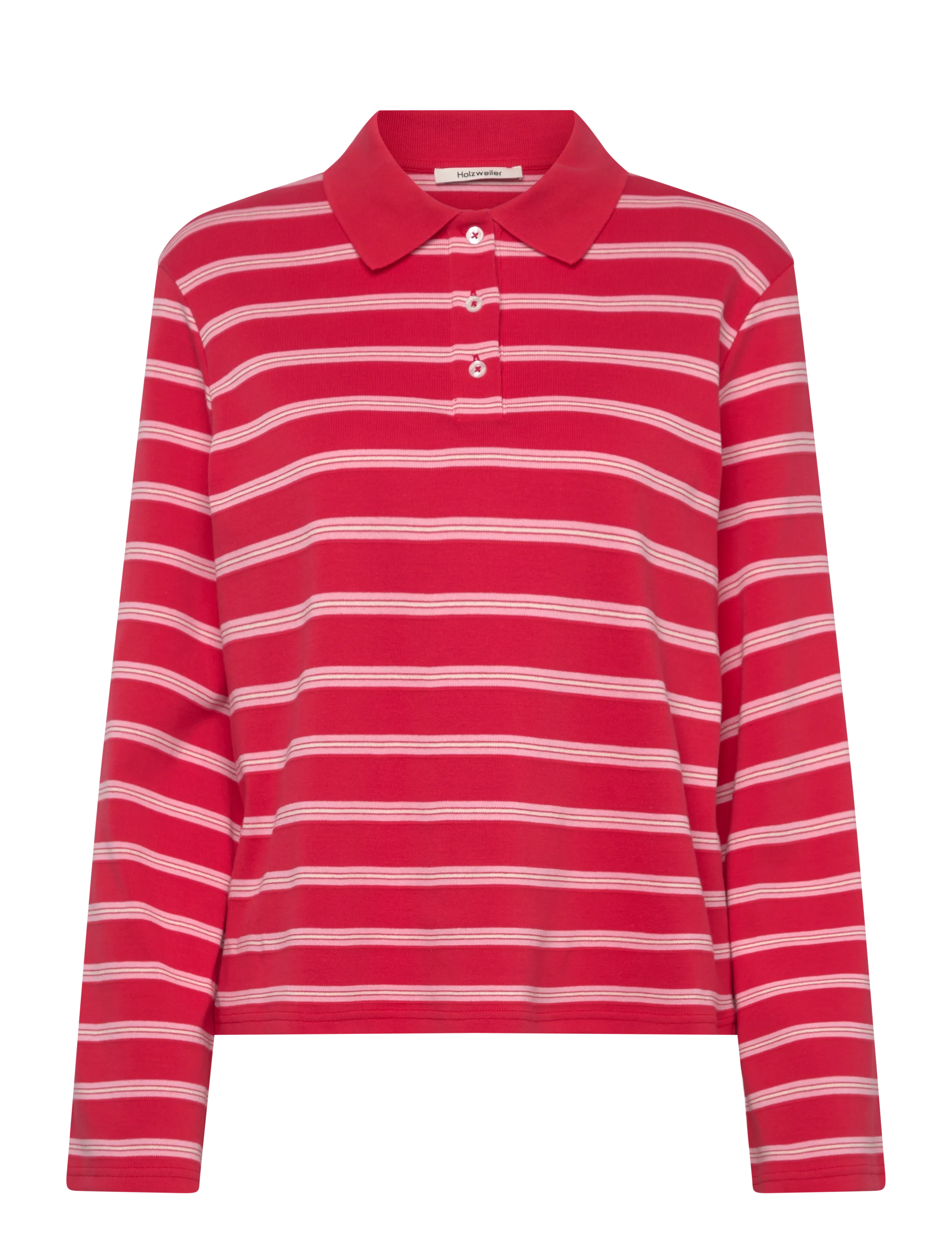 HOLZWEILER Sunny Polo - Vêtements - RED STRIPE / red