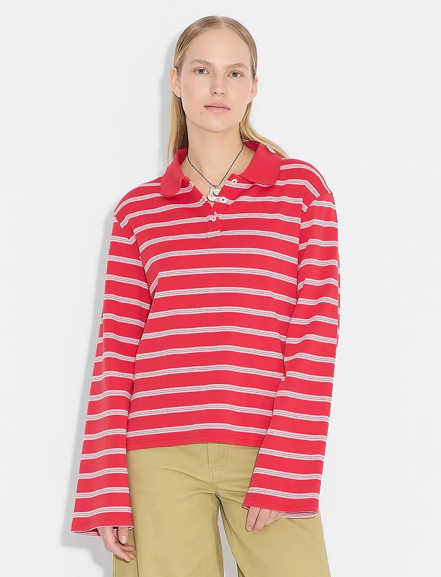 HOLZWEILER - Sunny Polo - t-särgid ja alussärgid - red stripe - 3