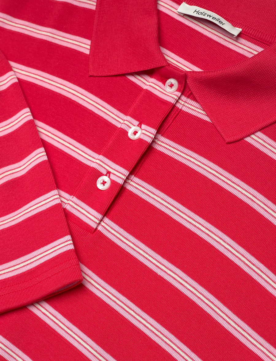HOLZWEILER - Sunny Polo - t-särgid ja alussärgid - red stripe - 5