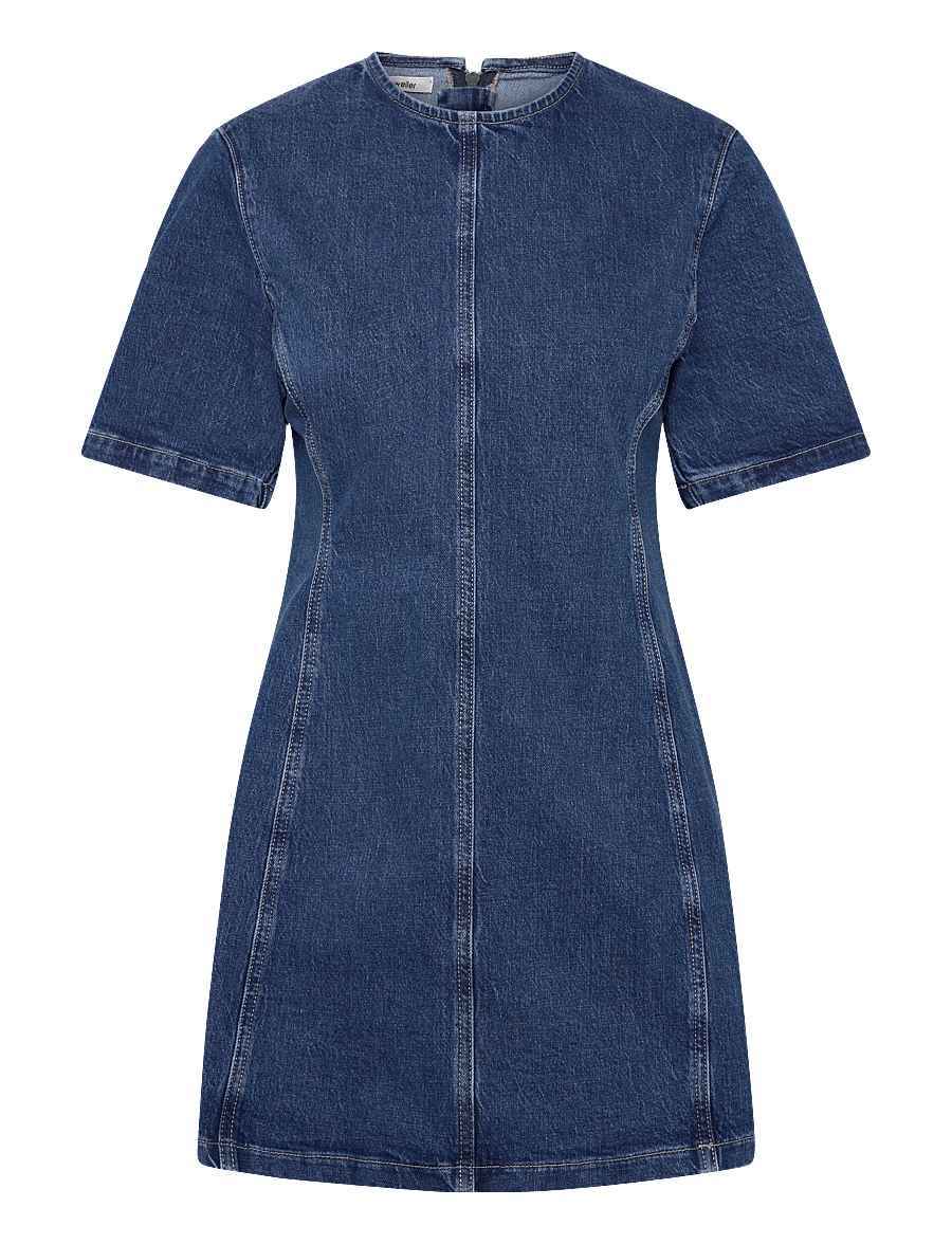 HOLZWEILER - Short Denim Dress - teksakleidid - blue - 1