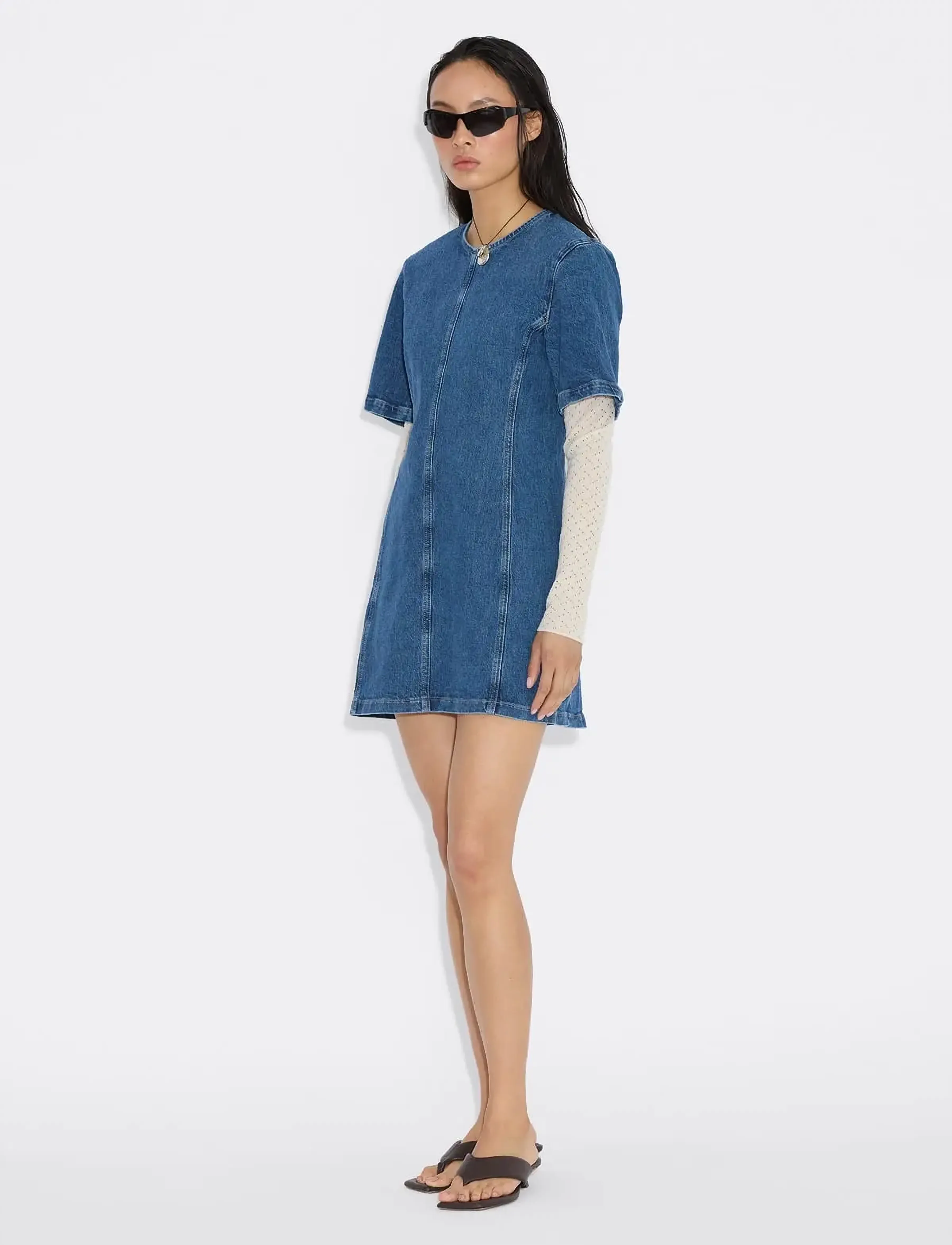 HOLZWEILER - Short Denim Dress - teksakleidid - blue - 3