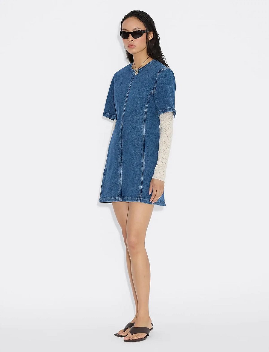 HOLZWEILER - Short Denim Dress - teksakleidid - blue - 3