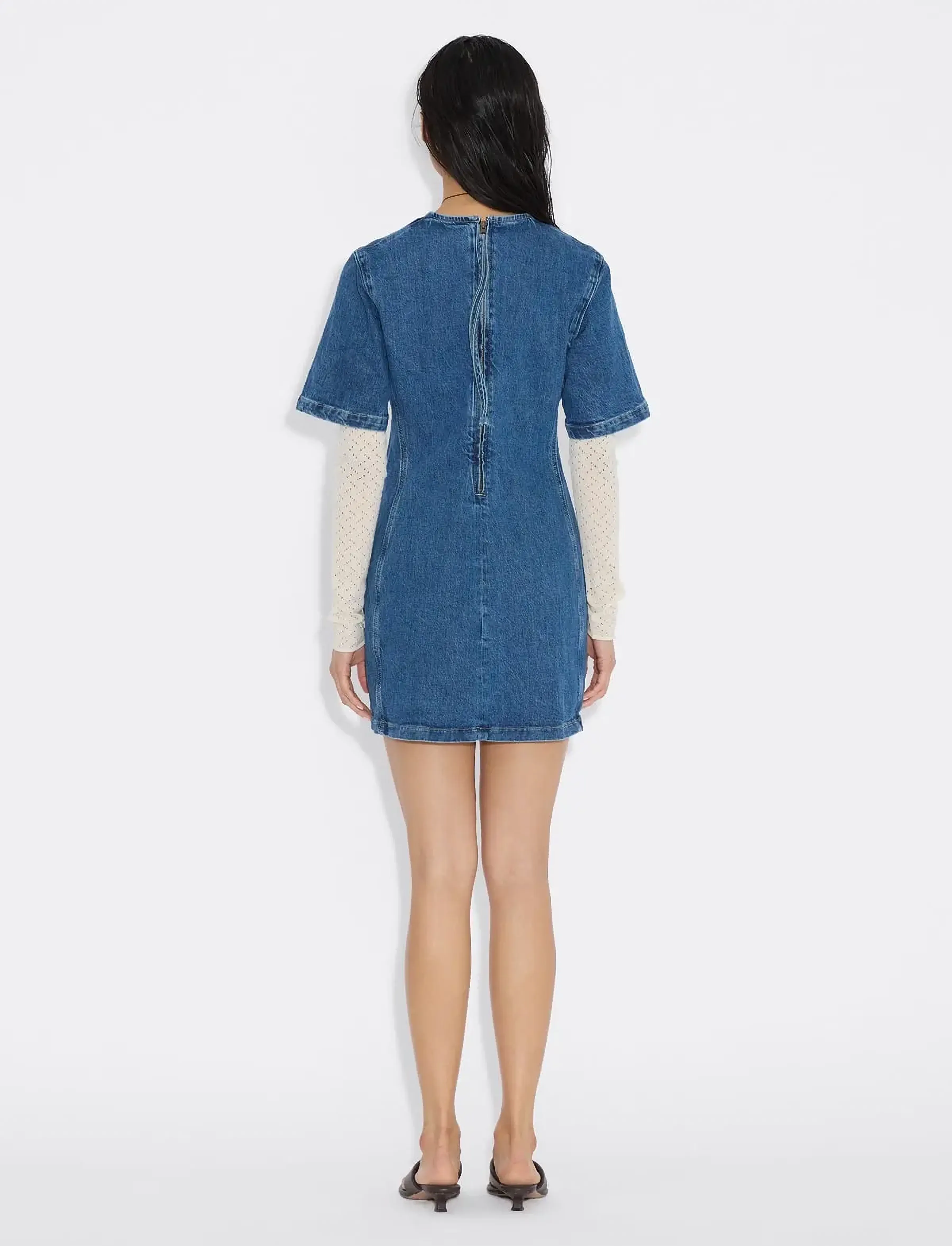 HOLZWEILER - Short Denim Dress - teksakleidid - blue - 4