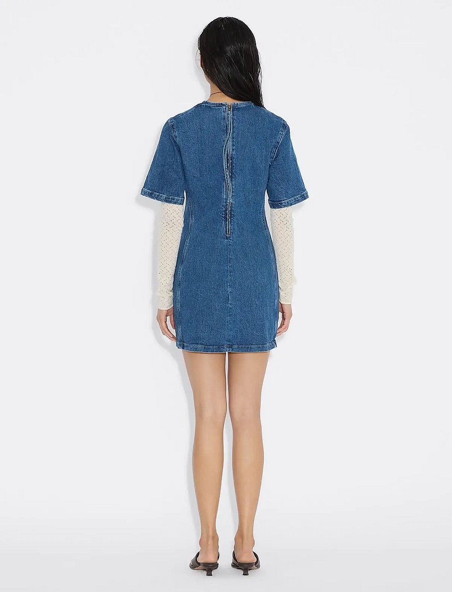 HOLZWEILER - Short Denim Dress - teksakleidid - blue - 4