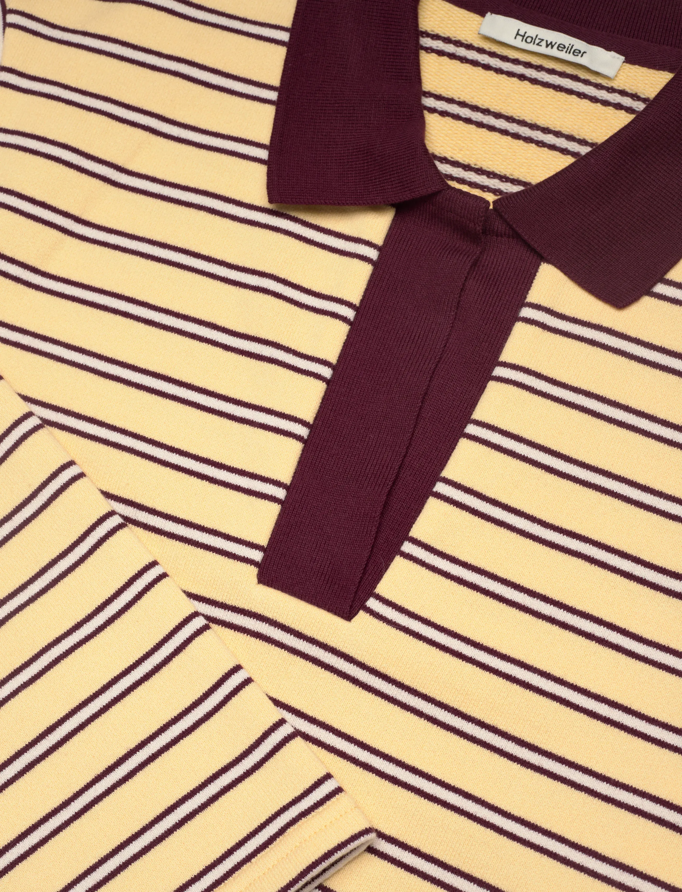 HOLZWEILER - Elena Polo - polo shirts - lt. yellow stripe - 3