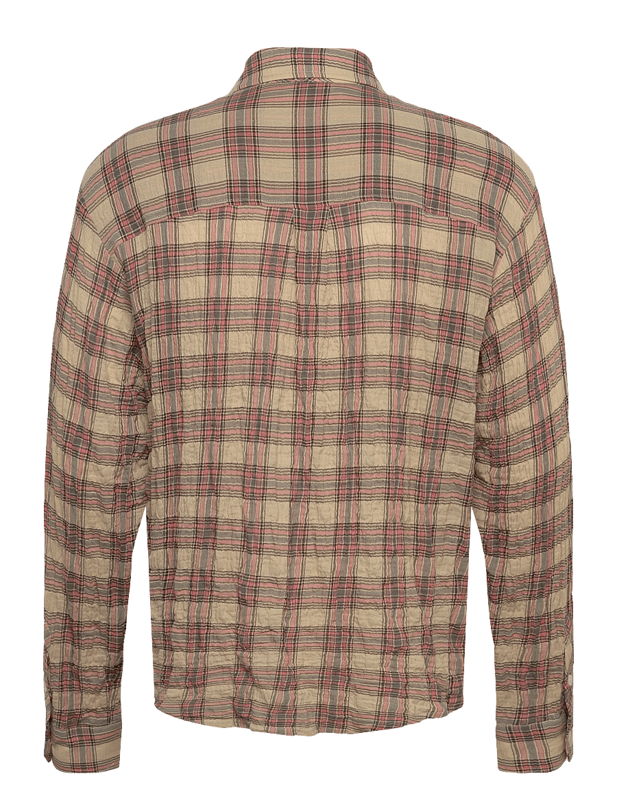 HOLZWEILER - Regular Check Shirt - tavalised t-särgid - pink check - 2