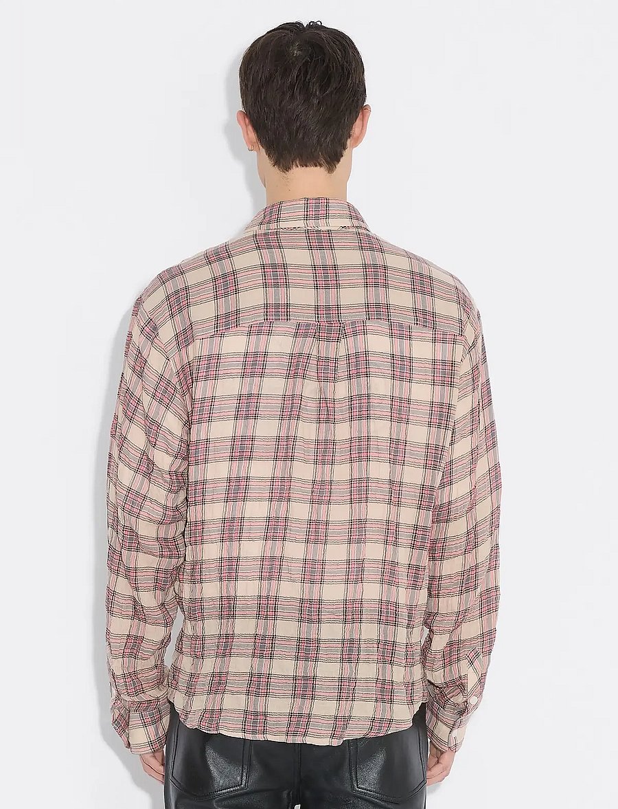 HOLZWEILER - Regular Check Shirt - tavalised t-särgid - pink check - 3