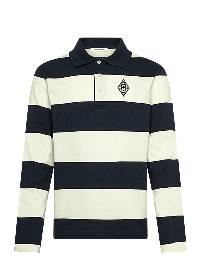 HOLZWEILER Rugby Polo - Clothing - NAVY STRIPE / navy