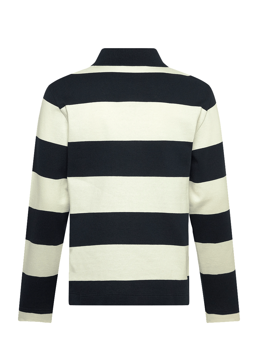 HOLZWEILER - Rugby Polo - pitkähihaiset - navy stripe - 1