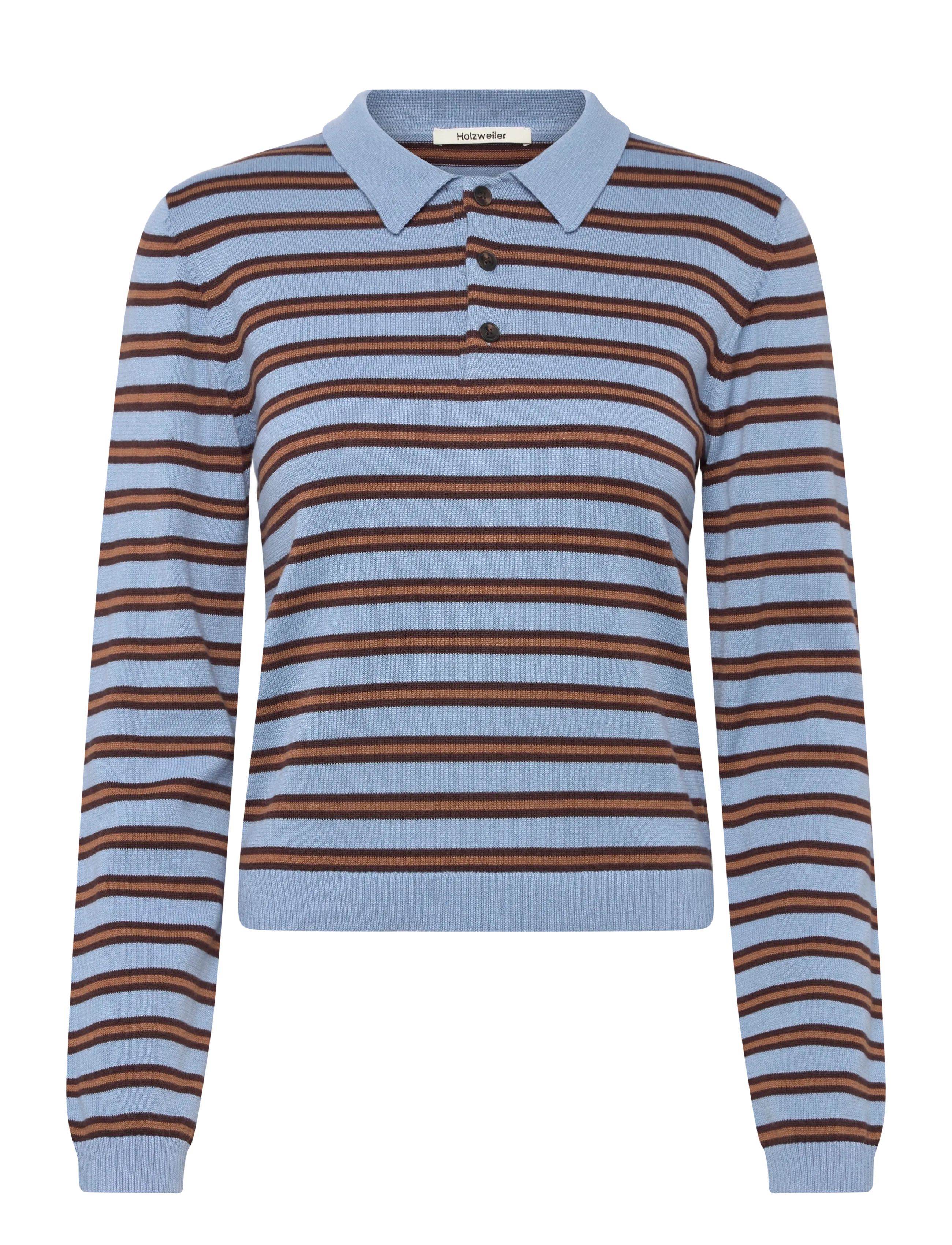 HOLZWEILER Florence Stripe Polo - Clothing - BLUE MIX / blue