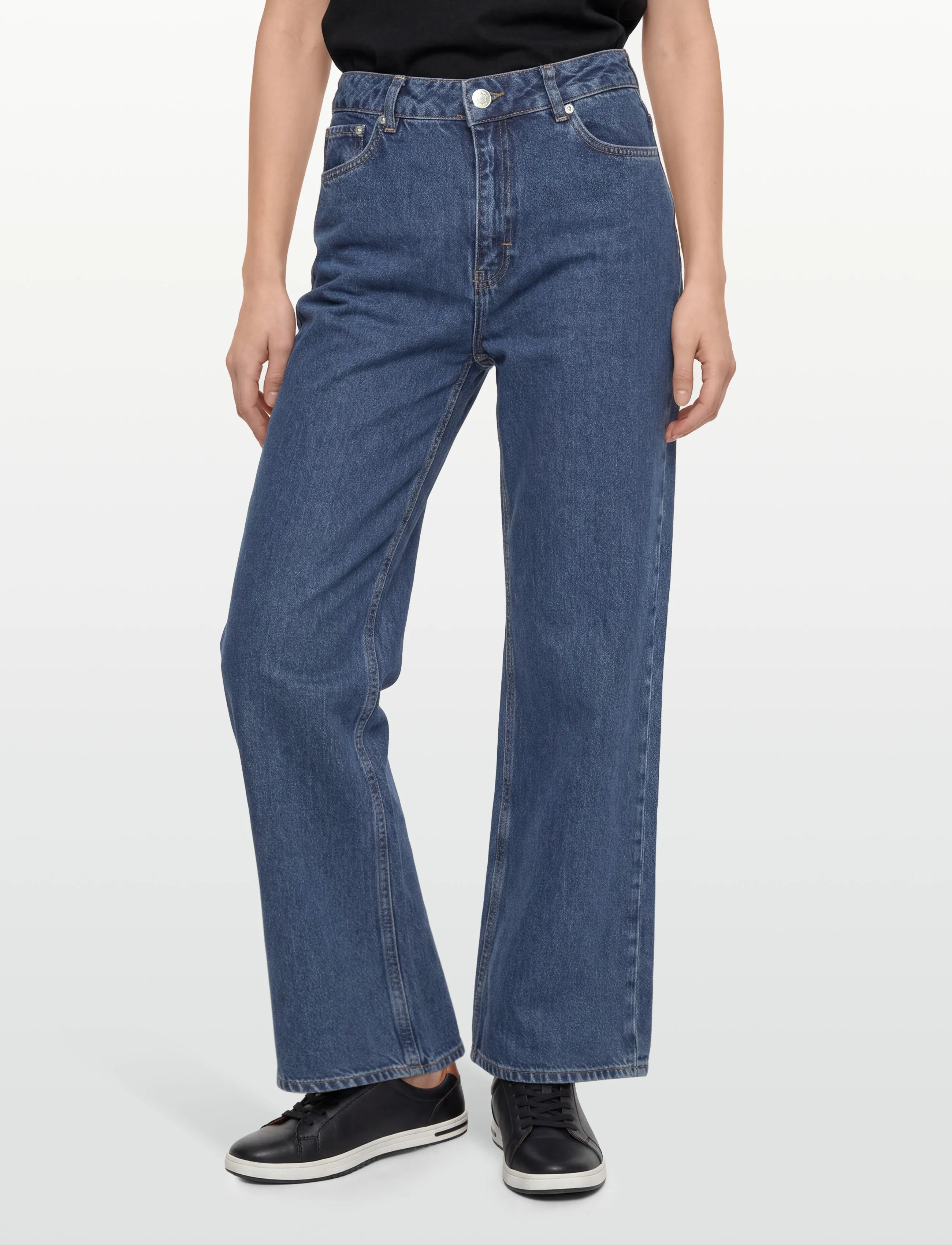 HOLZWEILER - W Wide Jeans - brede jeans - mid blue - 3