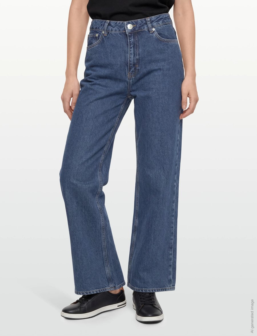 HOLZWEILER - W Wide Jeans - brede jeans - mid blue - 3