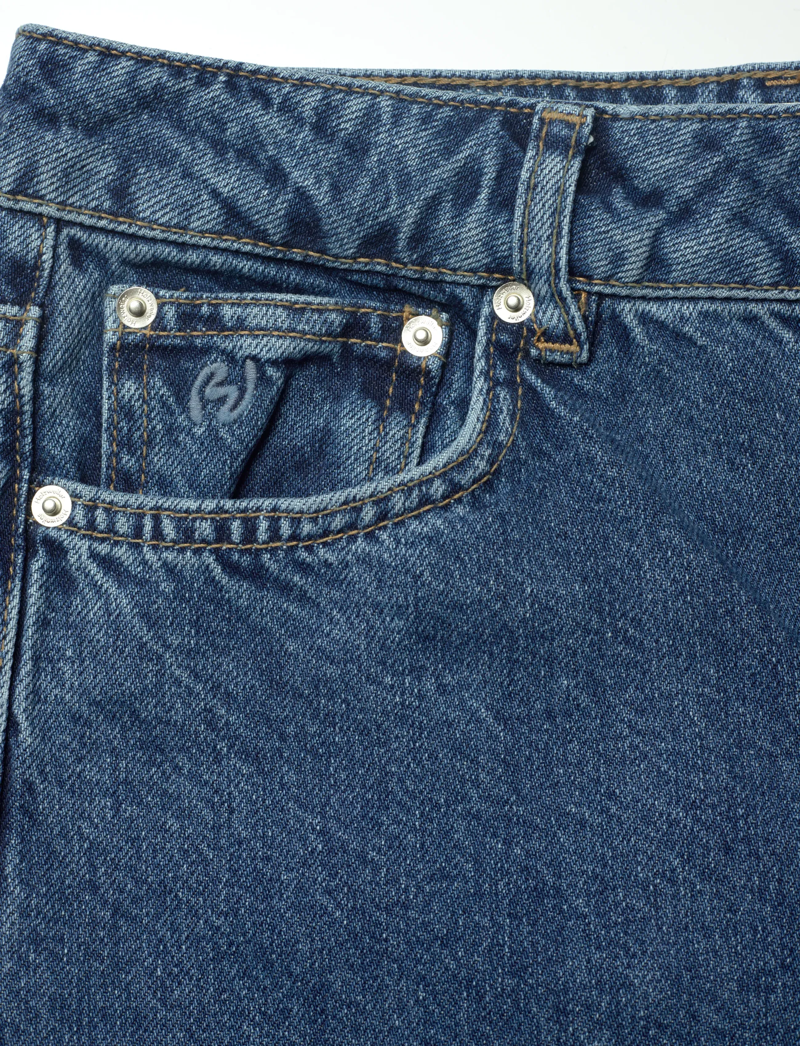 HOLZWEILER - W Wide Jeans - szerokie dżinsy - mid blue - 2
