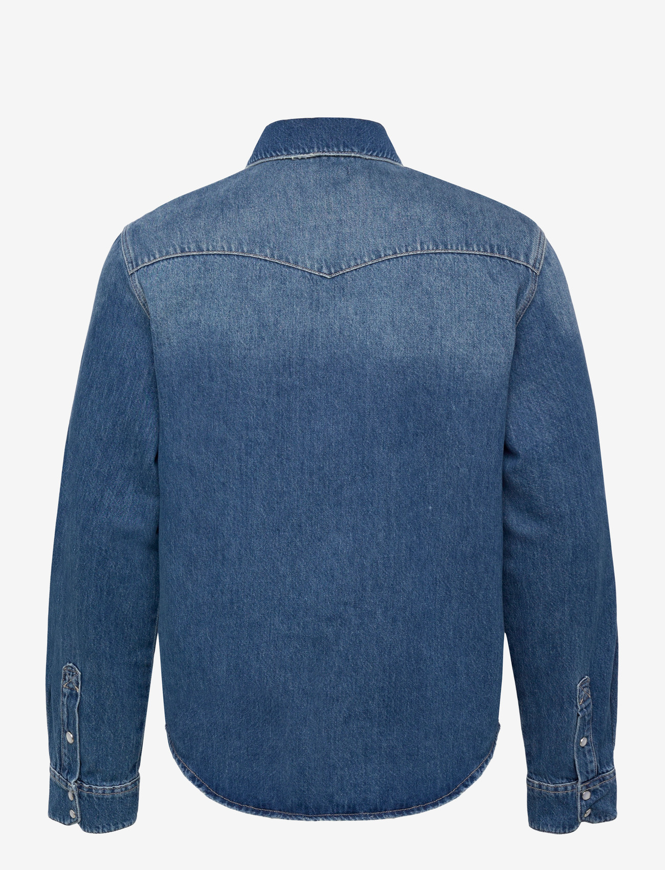 HOLZWEILER - M Slim Denim Shirt - basic skjorter - blue - 1