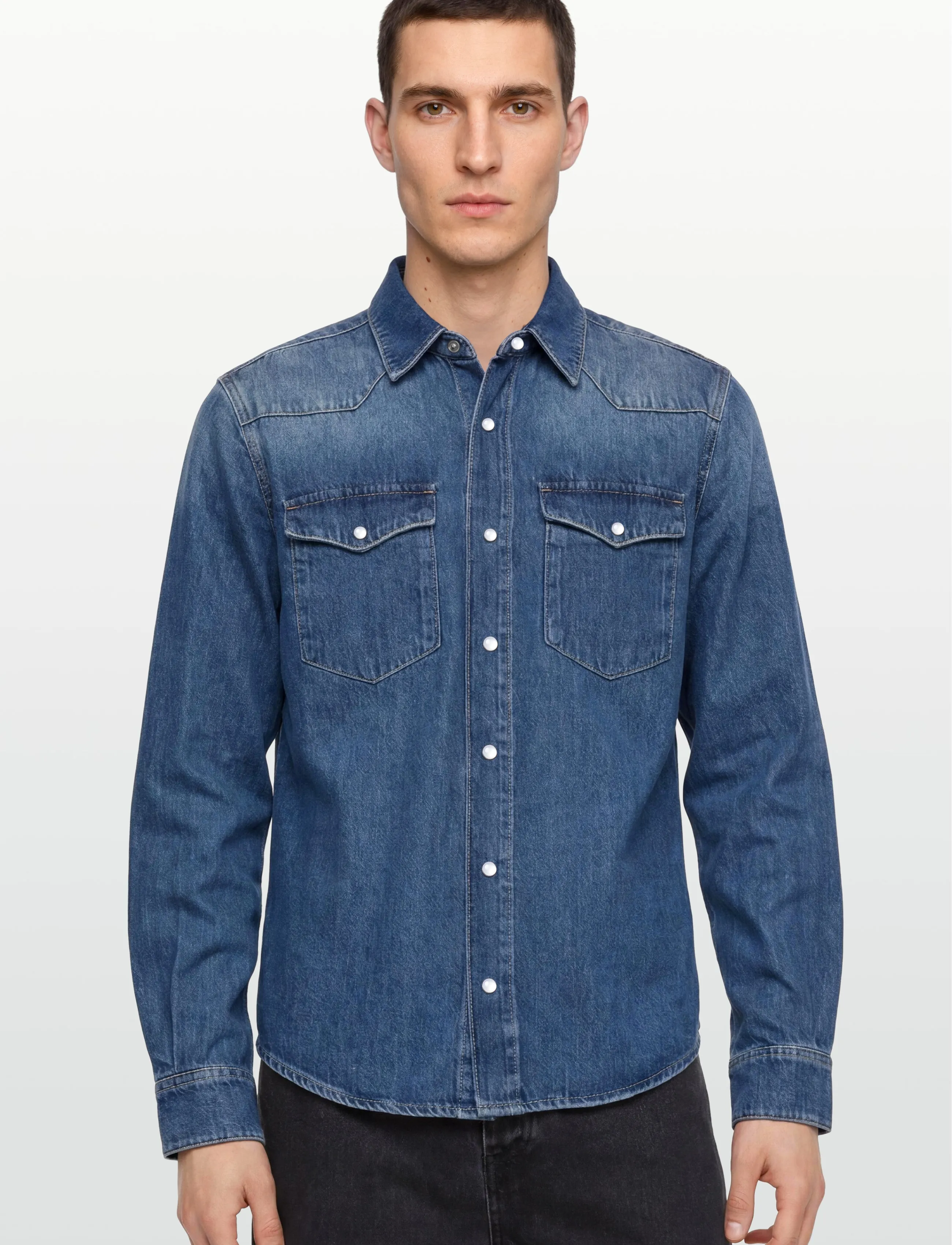 HOLZWEILER - M Slim Denim Shirt - geburtstagsgeschenke - blue - 3